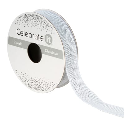 5/8"""" Twill Metallic Ribbon by Celebrate It® 360°™ image
