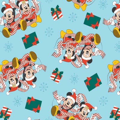 Disney® Mickey & Friends Christmas Gifts Cotton Fabric | Michaels