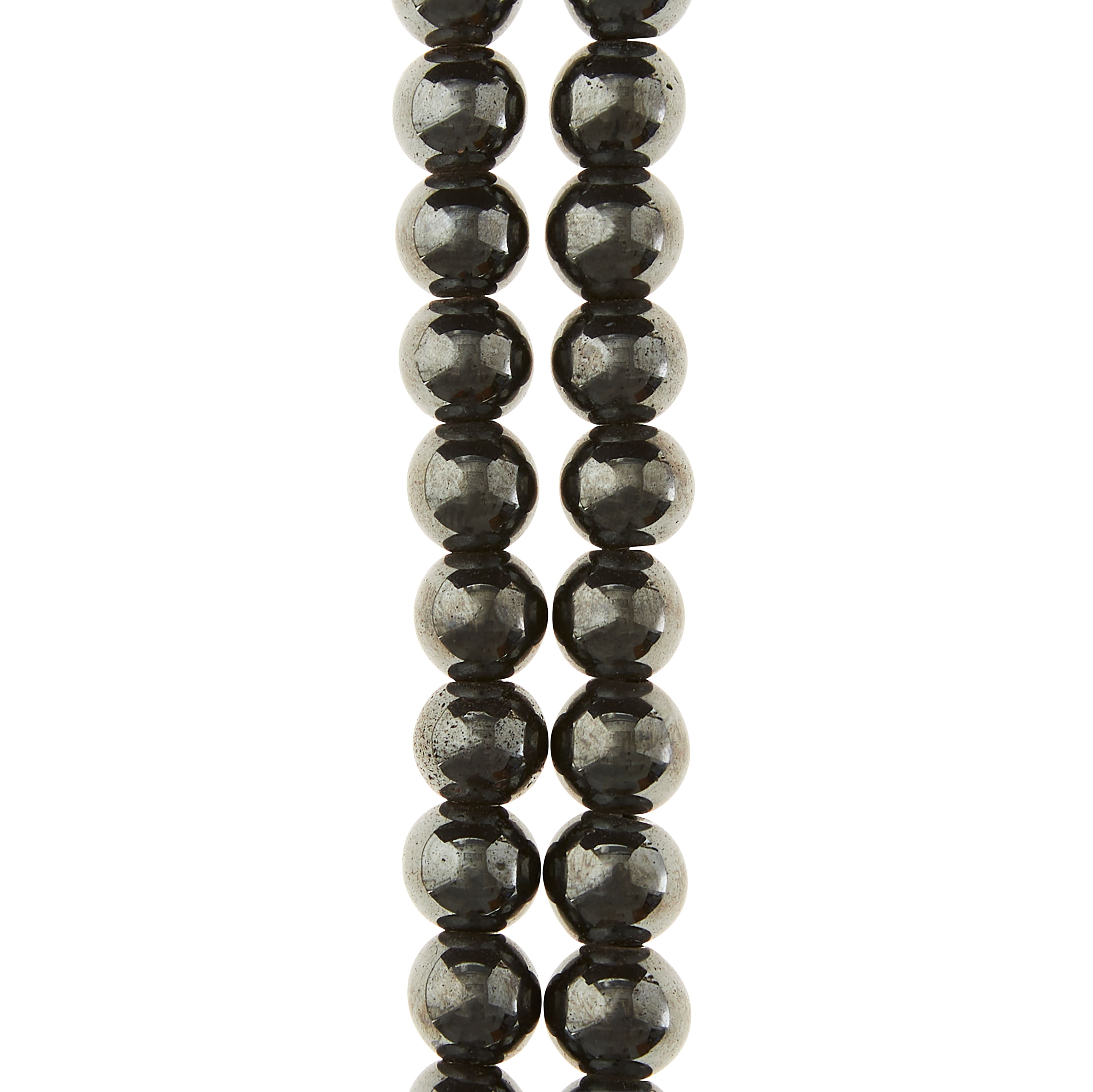 12 Pack: Hematite Round Beads, 8mm by Bead Landing™