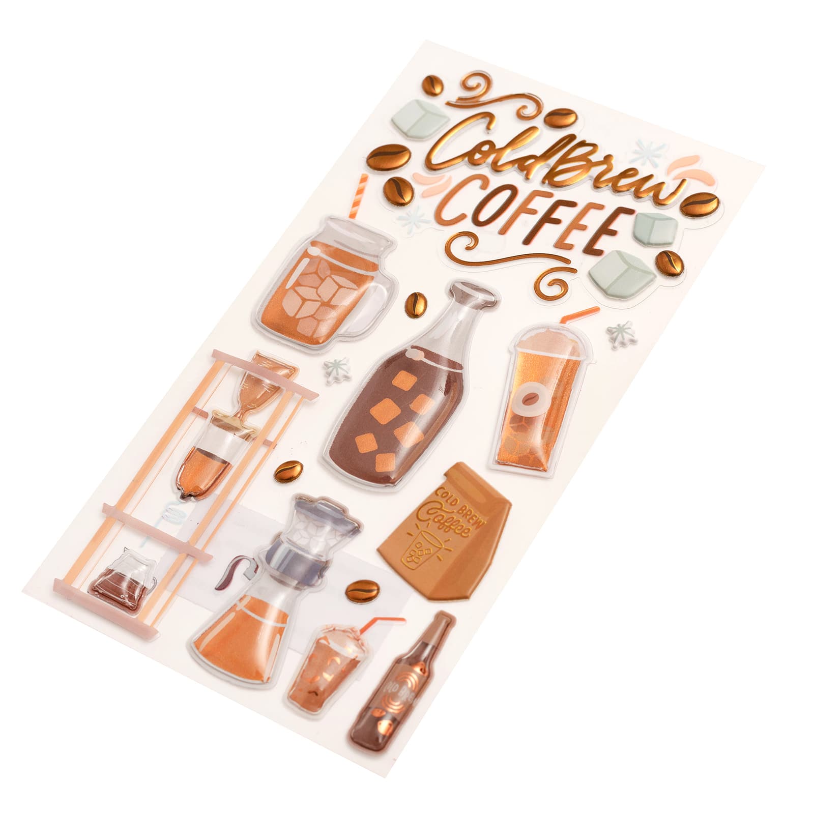 12 Pack: Cold Brew Coffee Stickers by Recollections™