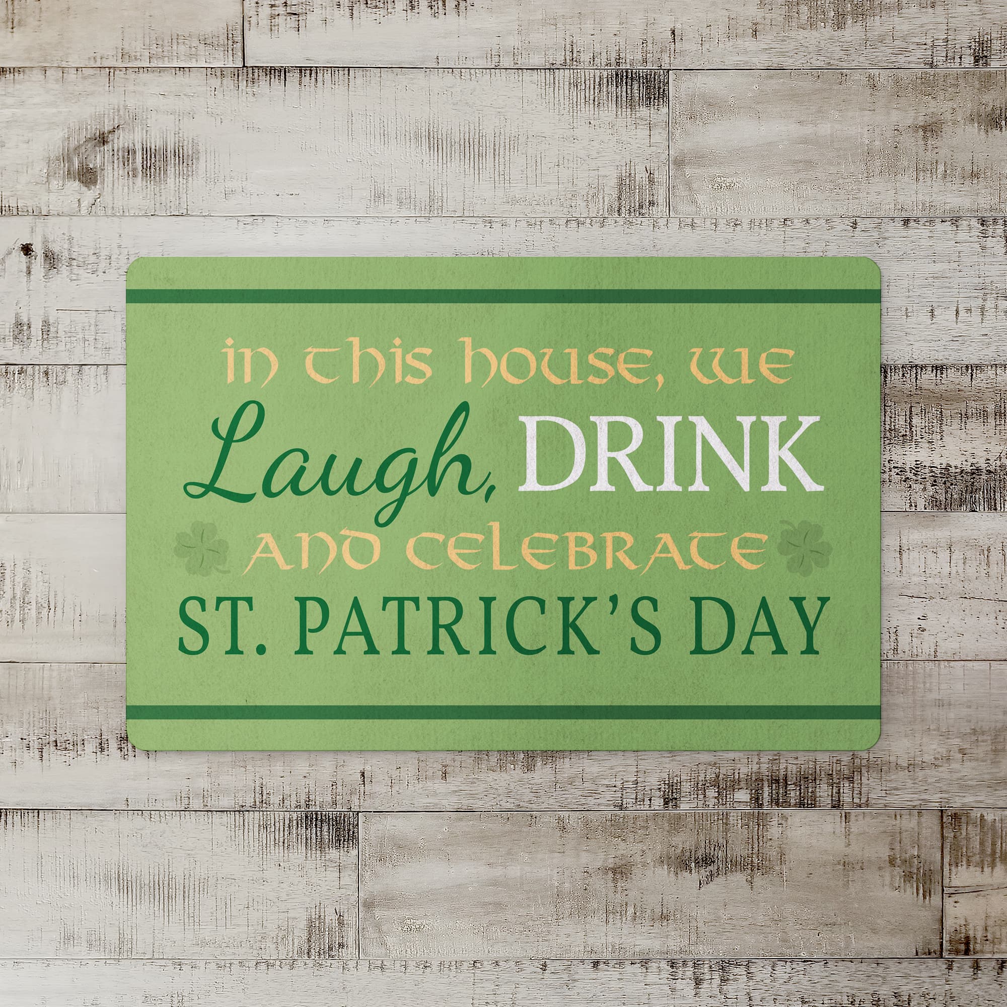 Laugh Drink and Celebrate 27" x 18" Floor Mat