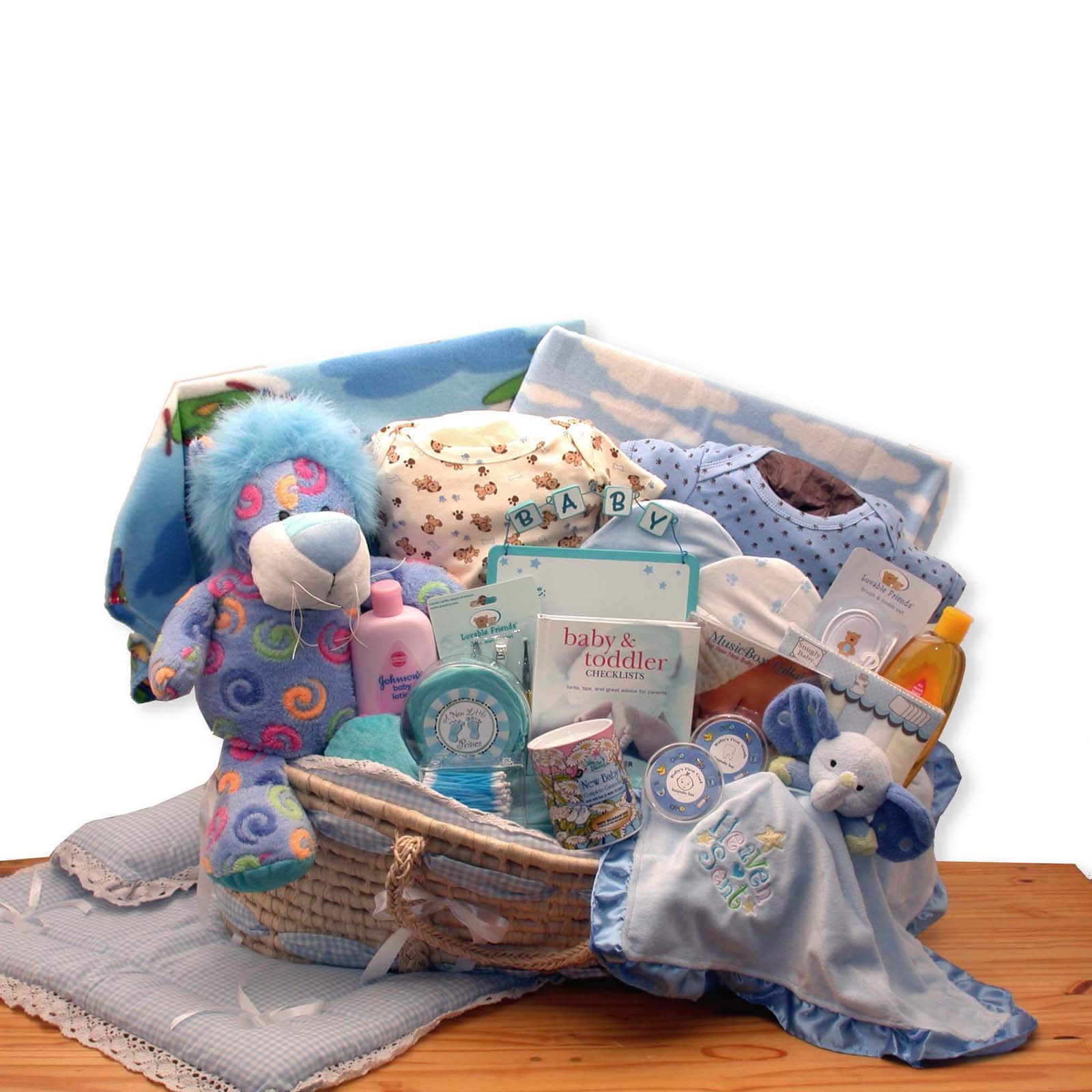 Precious Petals Blue Deluxe Moses Carrier