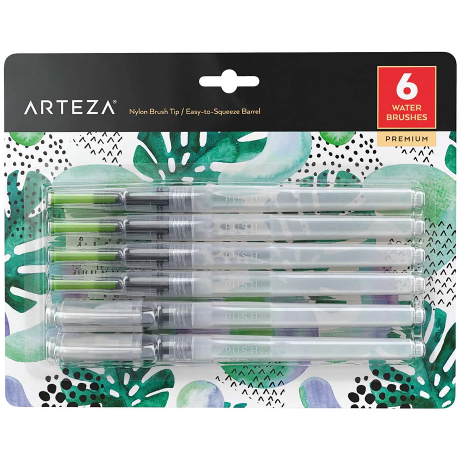 Arteza® Assorted Tip Water Brush Pen Set