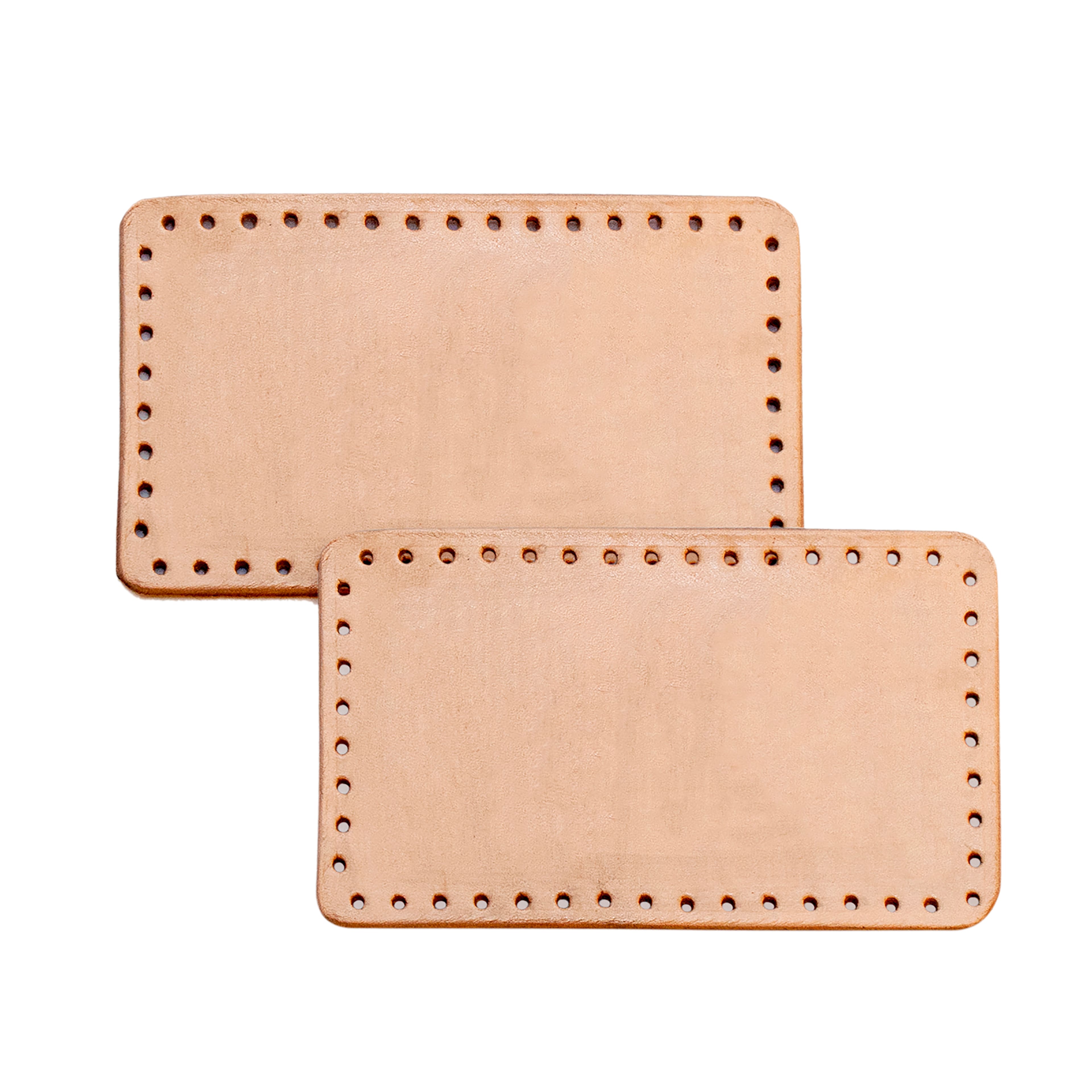 12 Packs: 2 ct. (24 total) Pre-Punch Leather Patches by ArtMinds™
