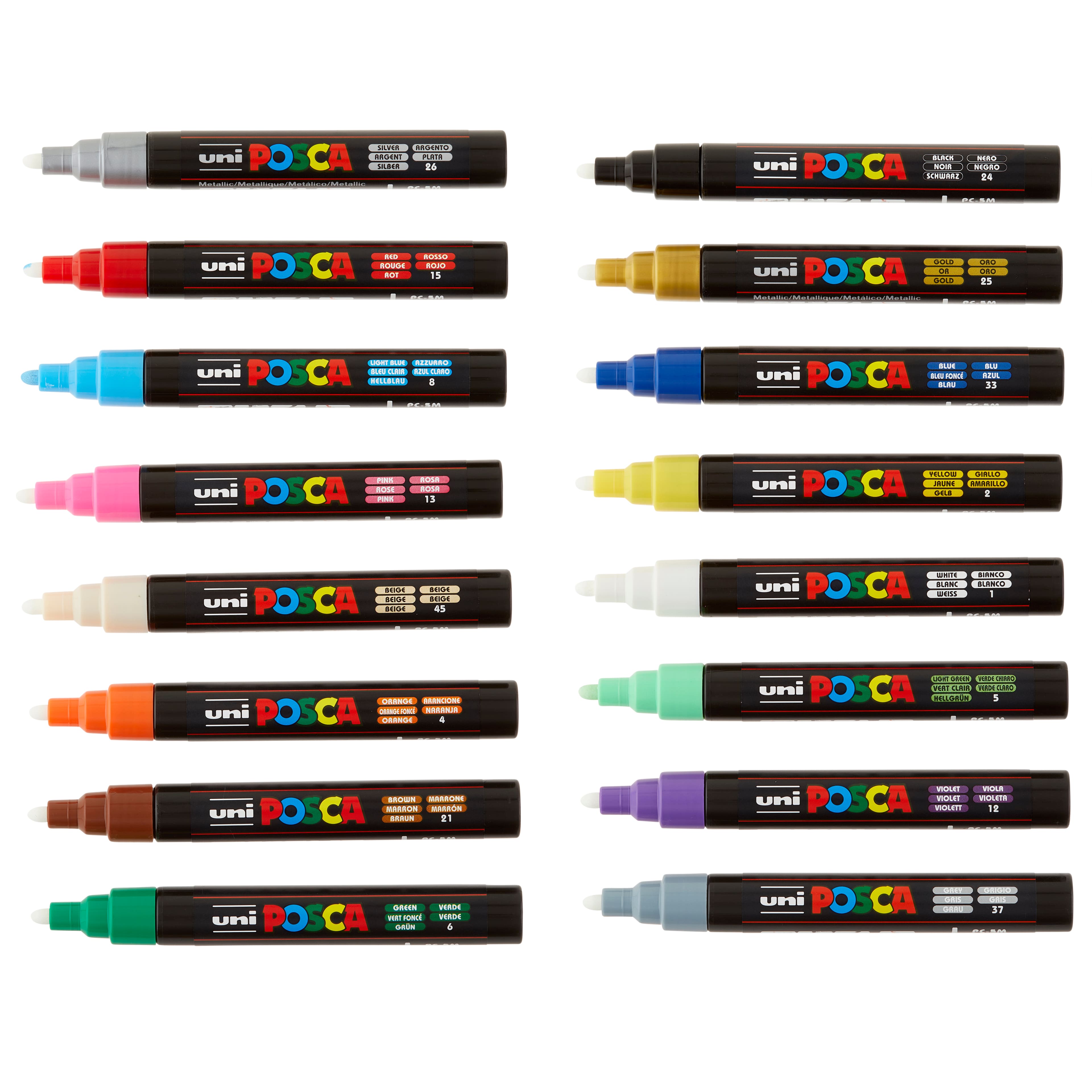 POSCA Coloring 16 pk Medium Paint Markers
