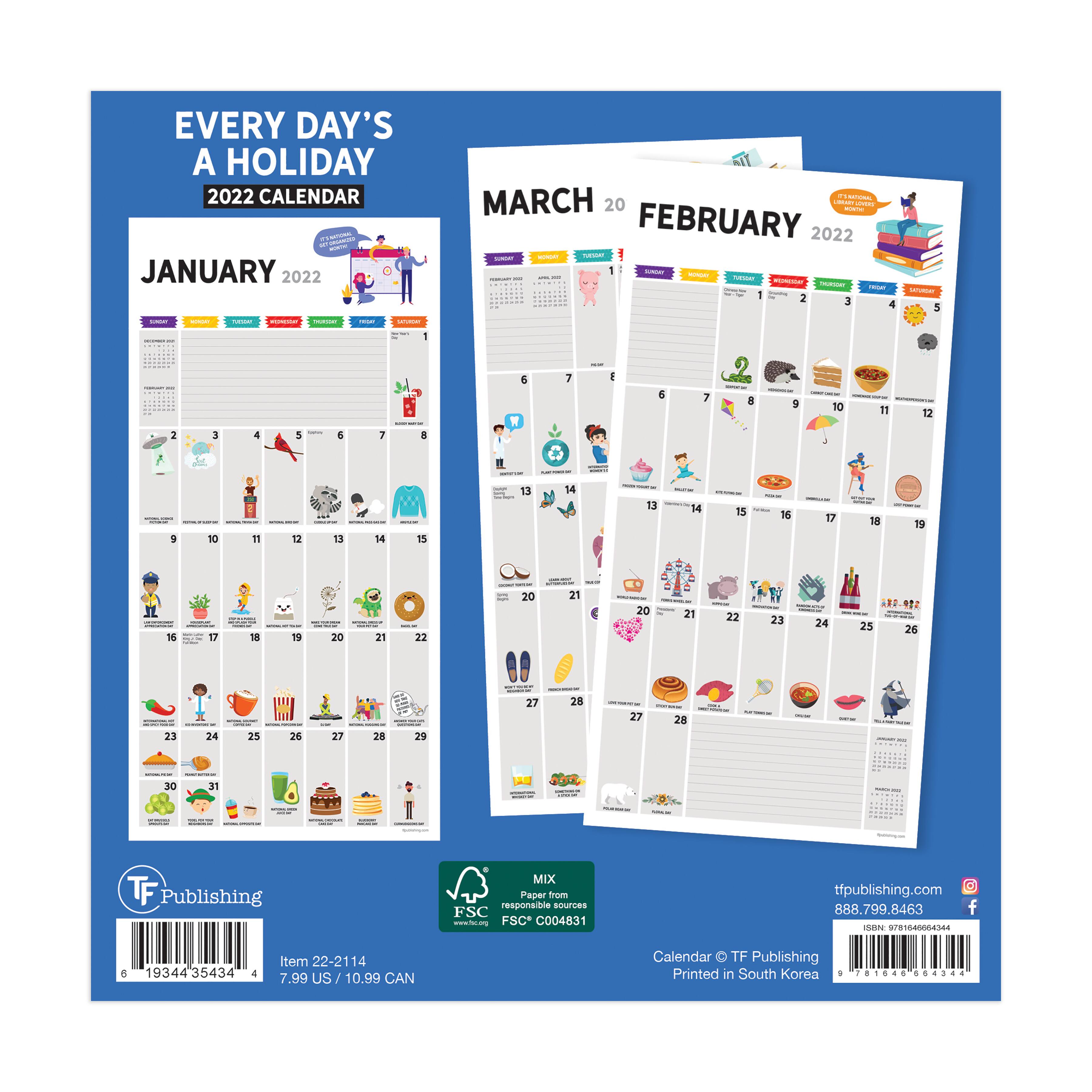 2022 Every Day S A Holiday Mini Calendar Michaels Everydays A Holiday Calendar 2022