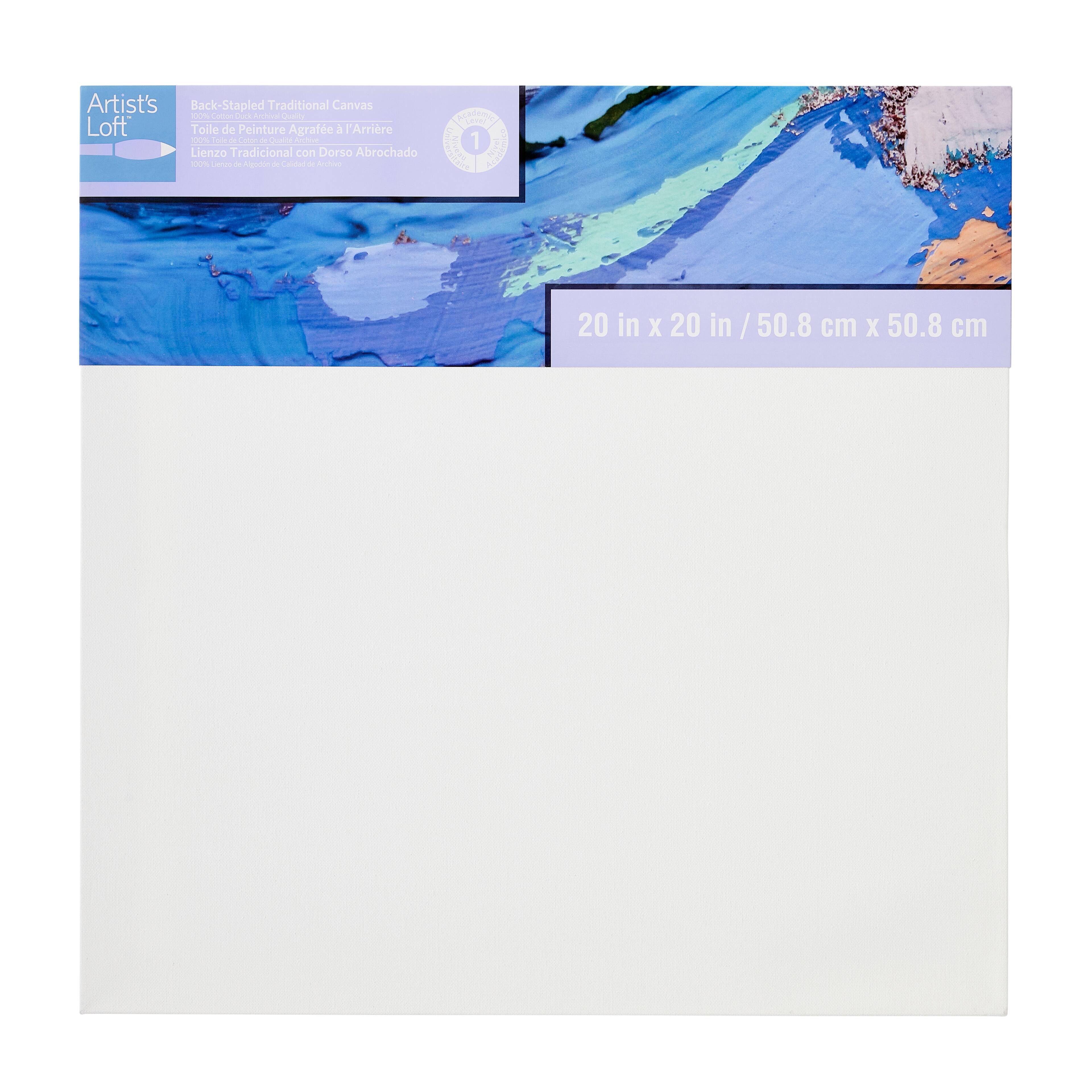 6 Pack: Level 1 Back Stapled Traditional Canvas by Artist's Loft®