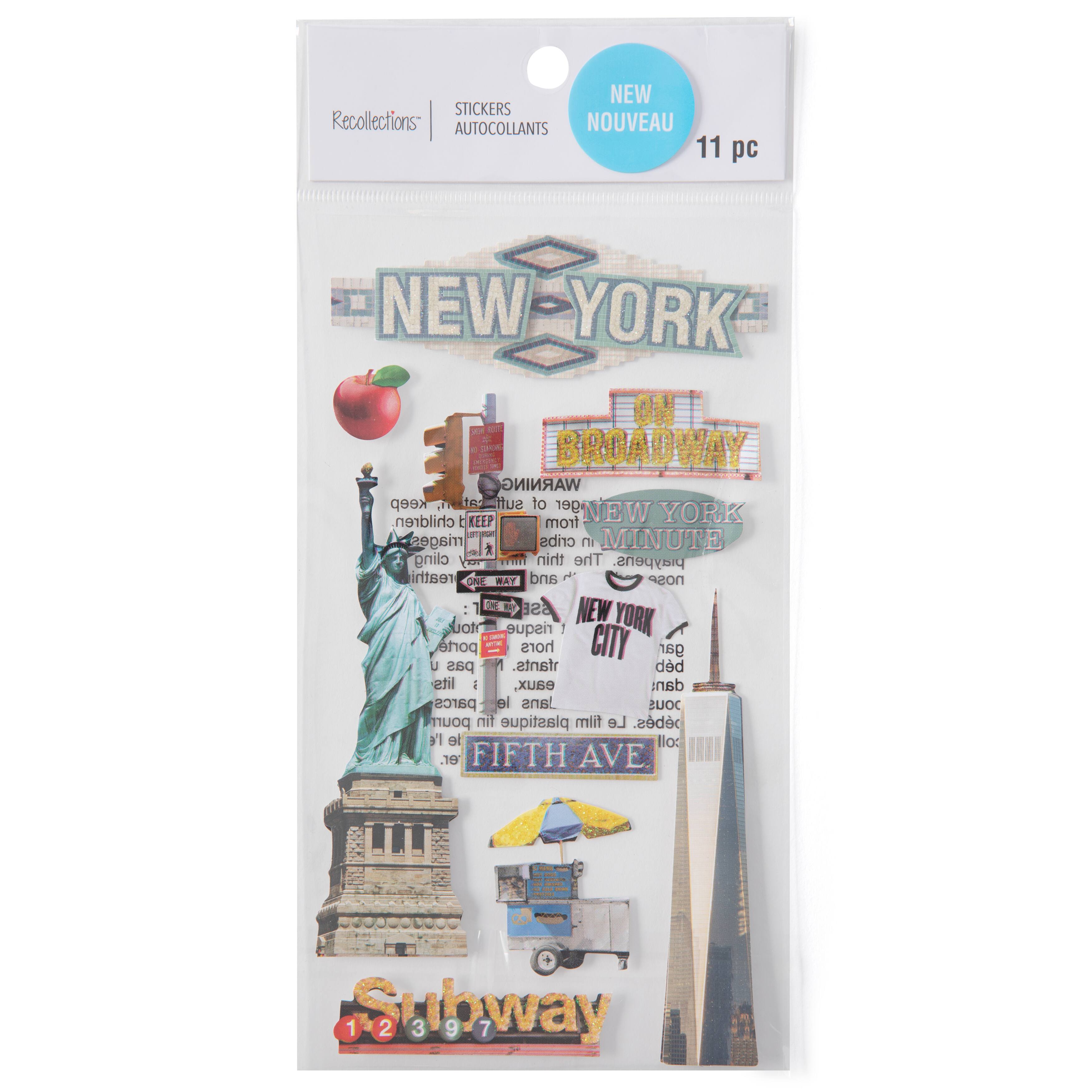 12 Pack: New York City Stickers by Recollections&#x2122;