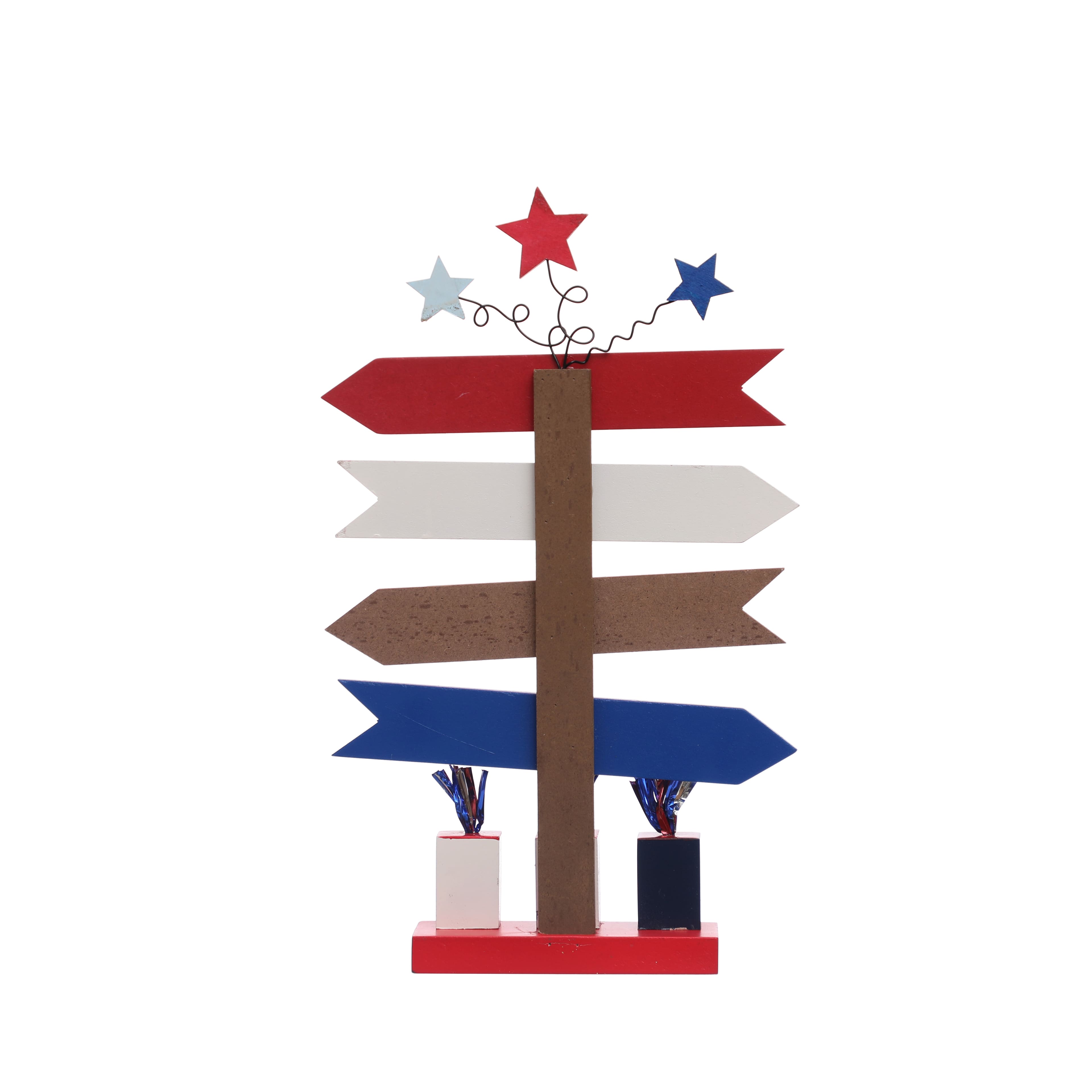 10&#x22; July 4th Directional Tabletop Sign by Celebrate It&#x2122;