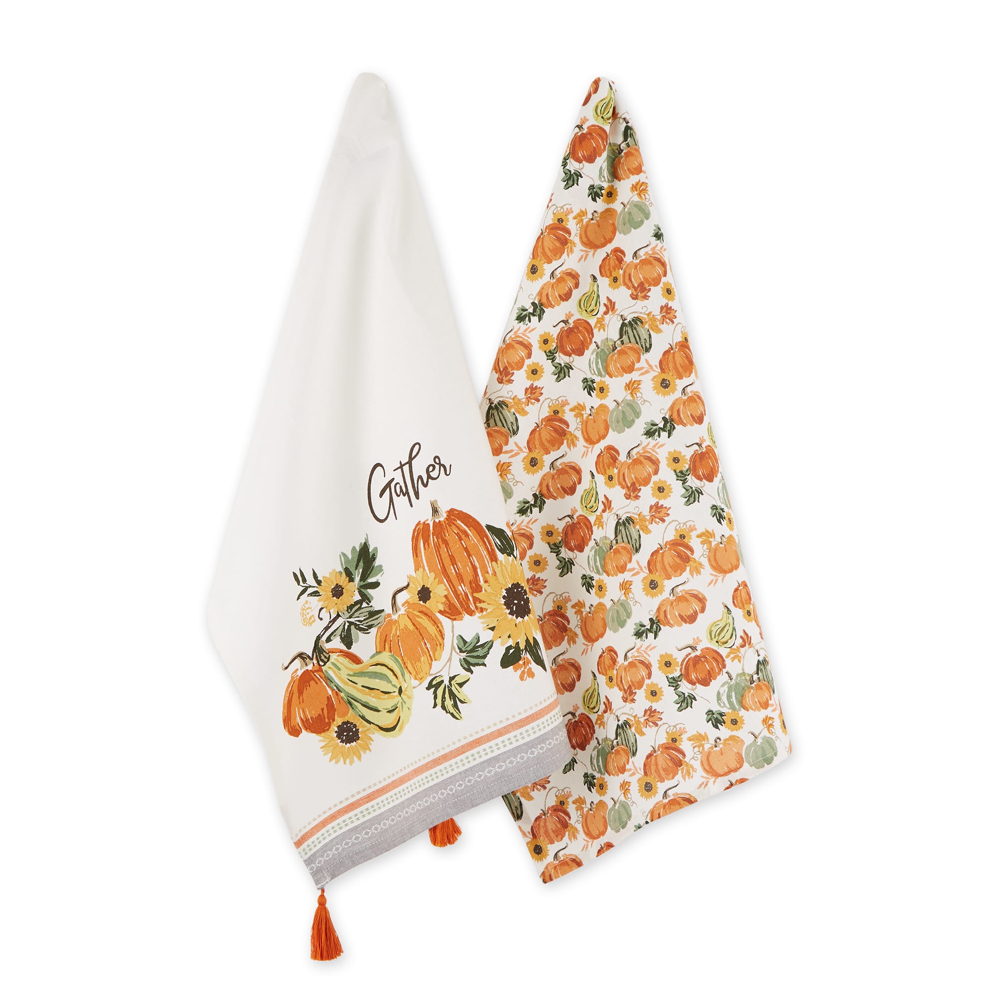 DII® Gather Fall Squash Printed Dishtowel Set
