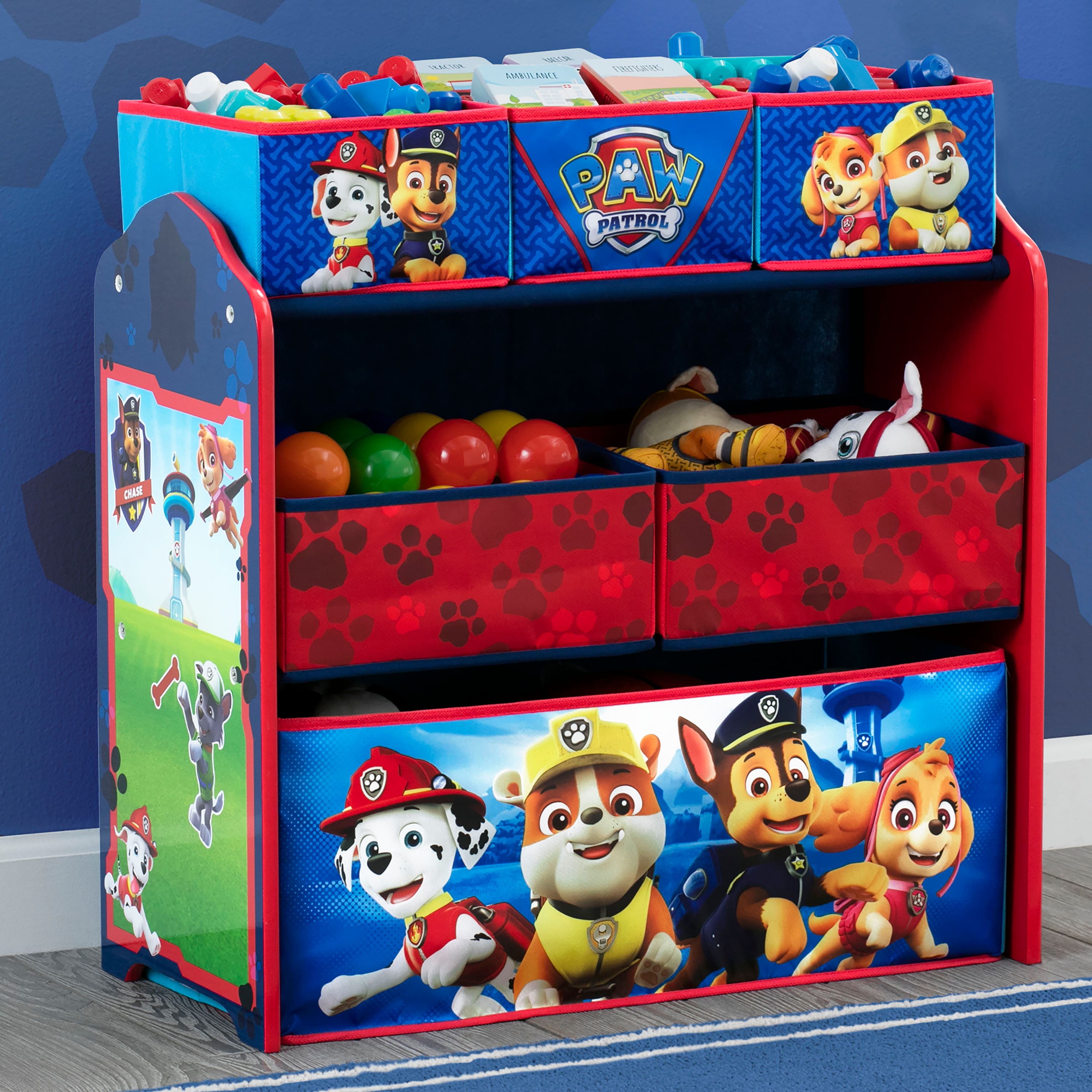 Nick Jr.&#x2122; PAW Patrol 6 Bin Design &#x26; Store Toy Organizer