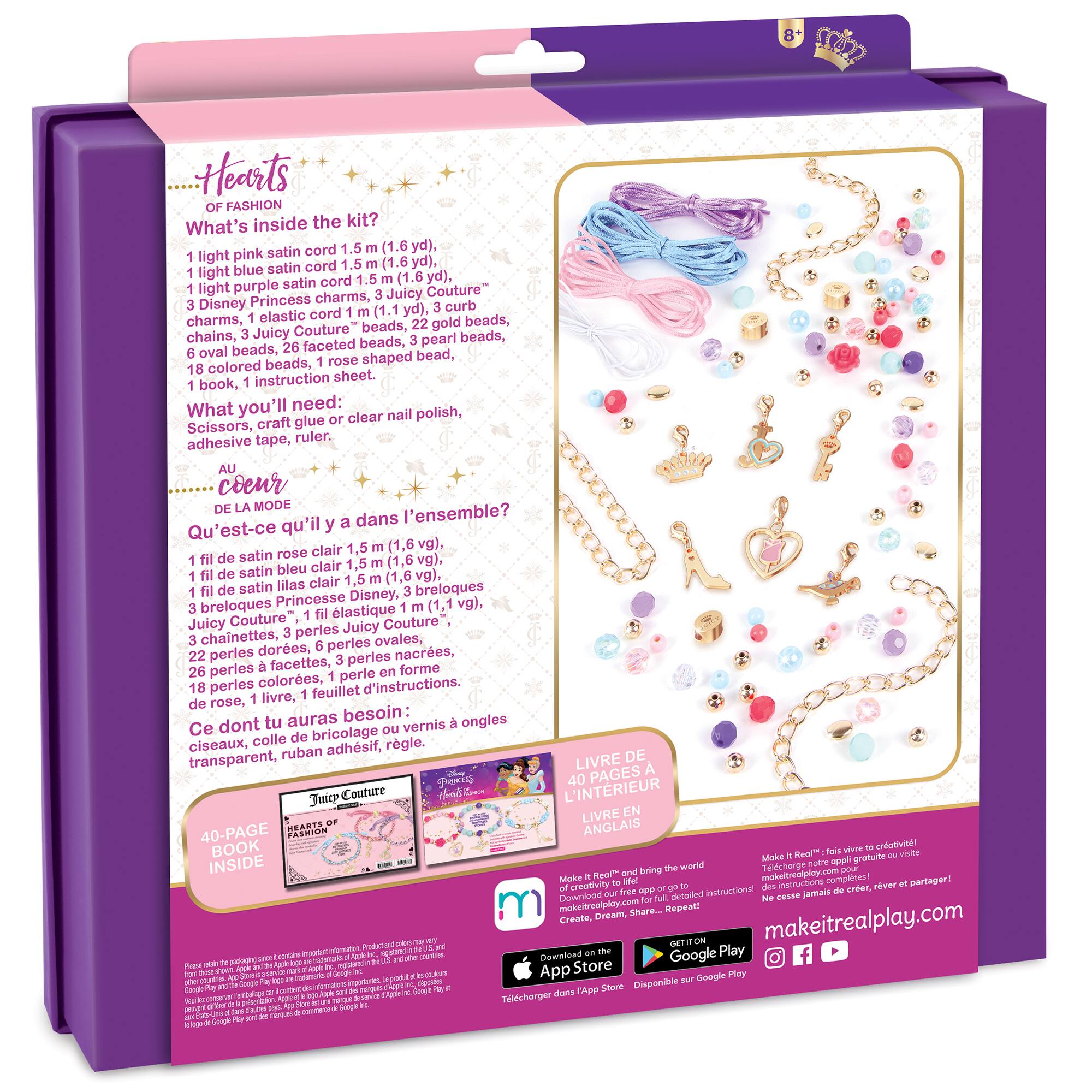 Make It Real Disney Princess x Juicy Couture Hearts of Fashion Bracelet Kit