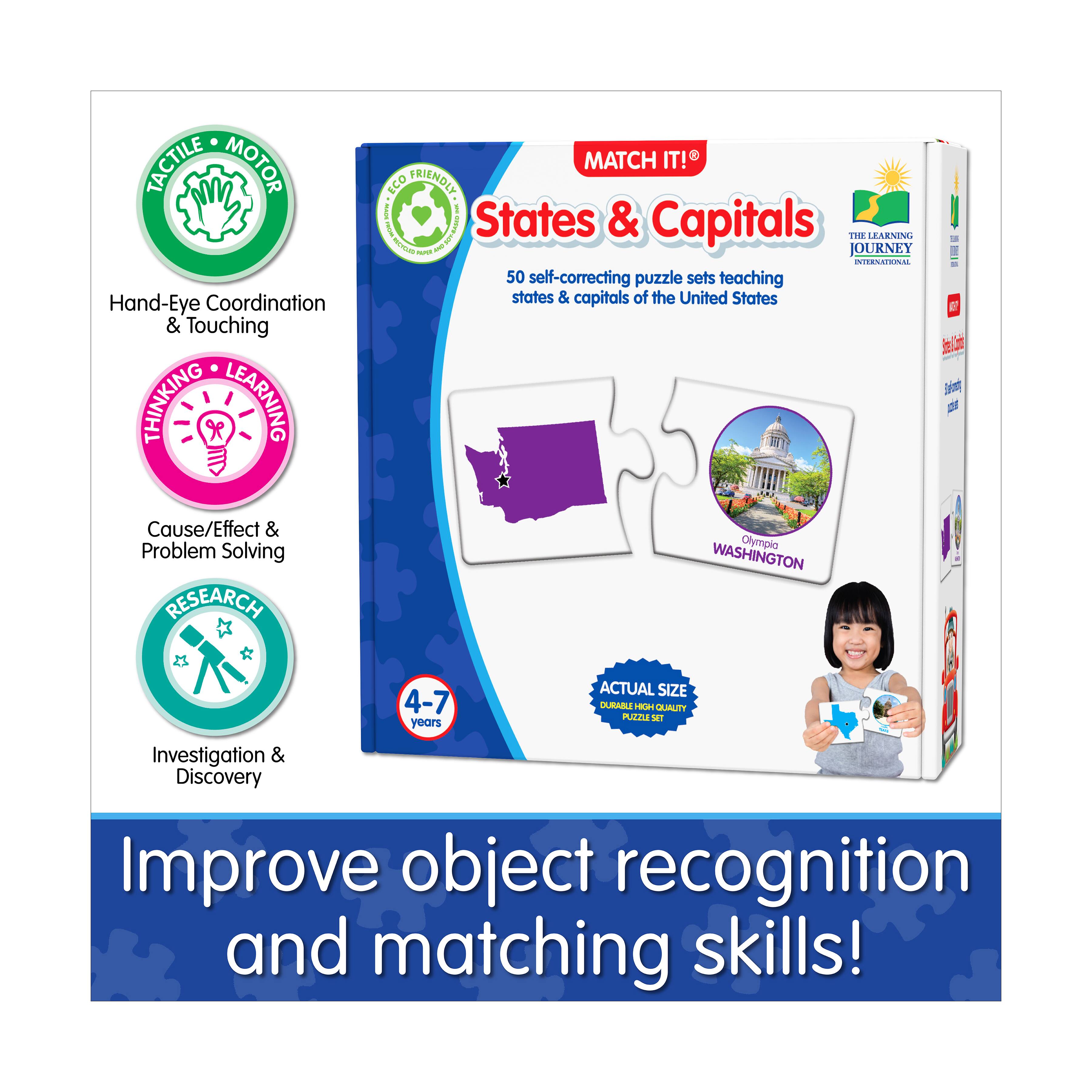 Match It! - States &#x26; Capitals