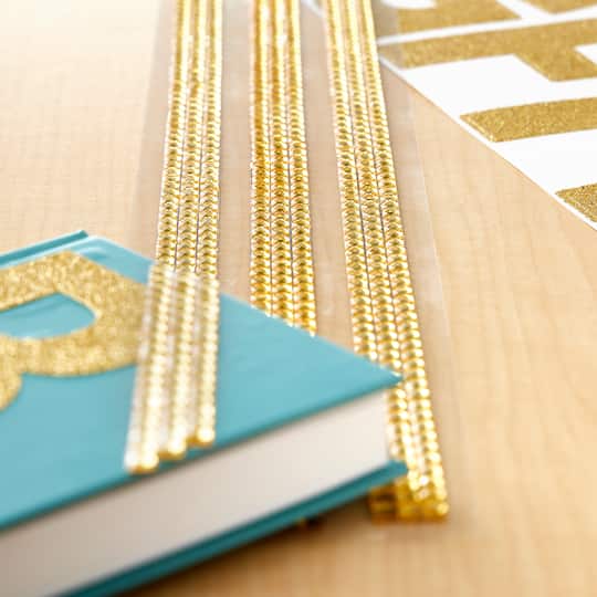 12 Packs: 3 ct. (36 total) Gold Rhinestone Borders by Recollections ...
