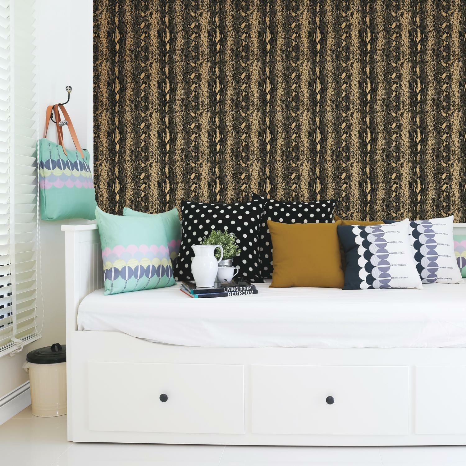 RoomMates Snake Skin Peel & Stick Wallpaper