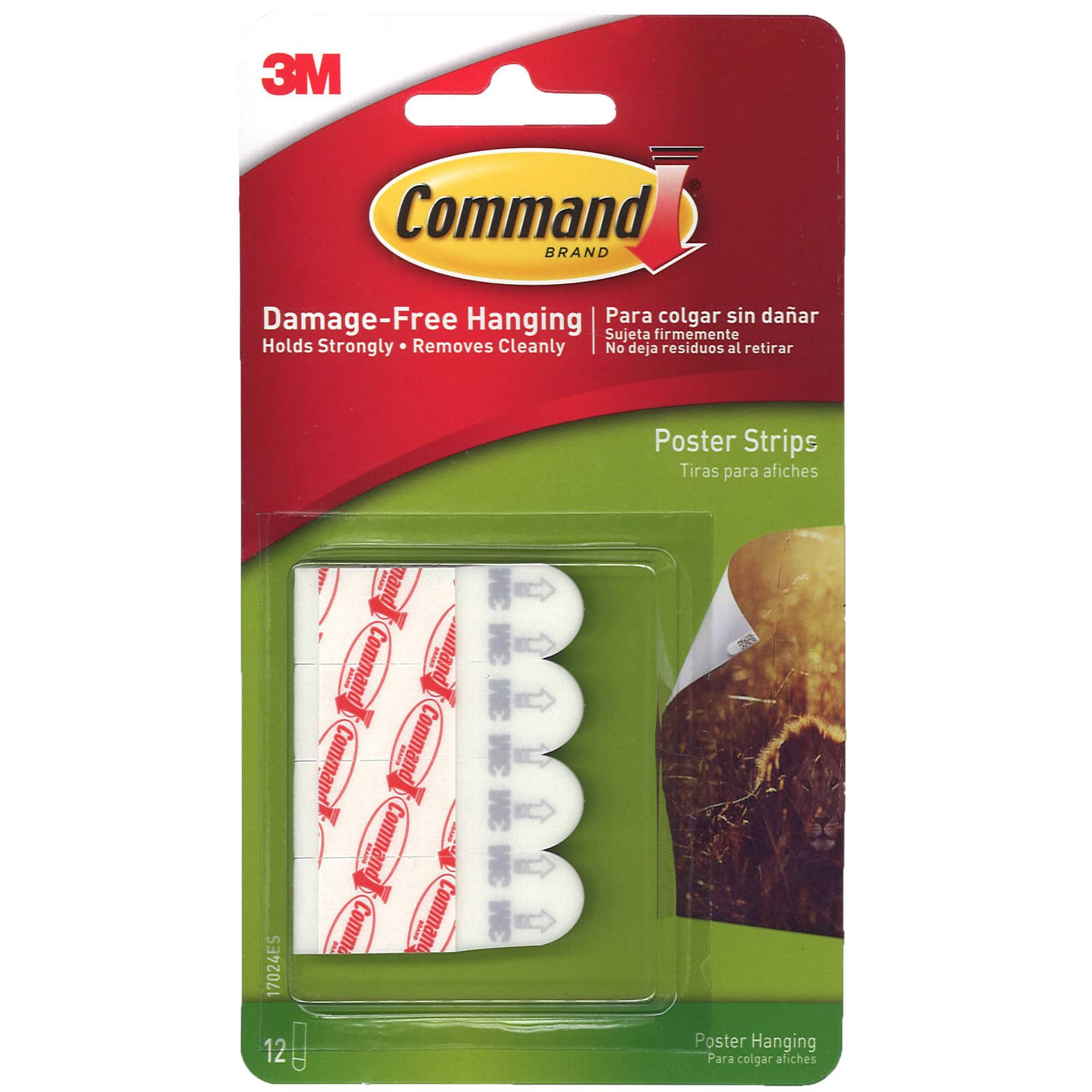3M Command™ Removable Poster Strips, 6 Packs of 12