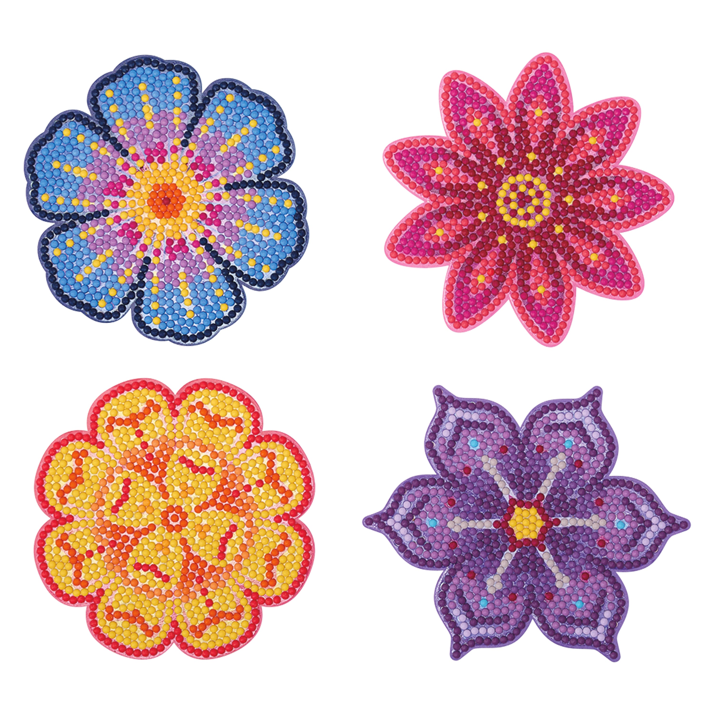 Floral Diamond Art Coaster Kit by Make Market®