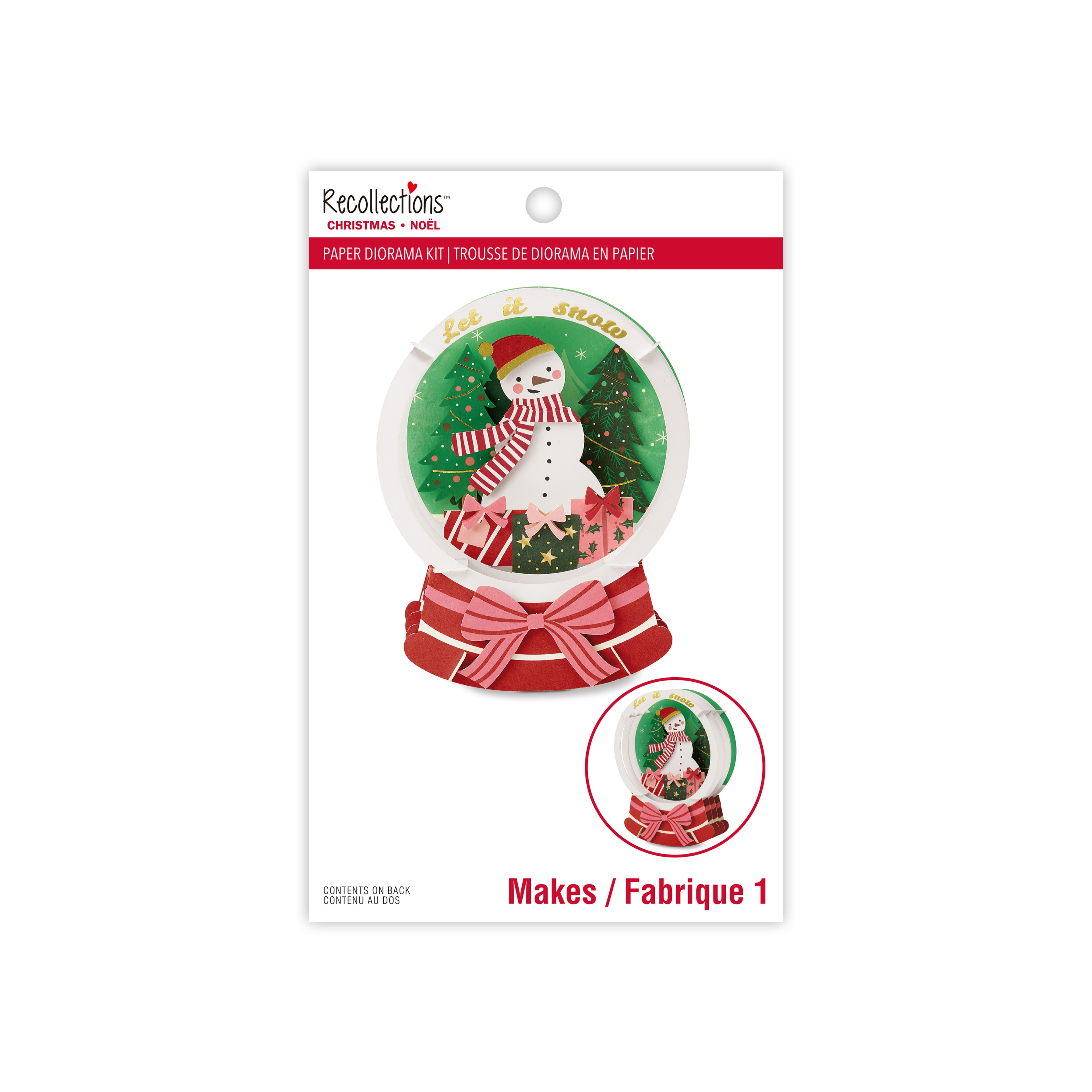 Snow Globe Paper Diorama Kit by Recollections&#x2122;