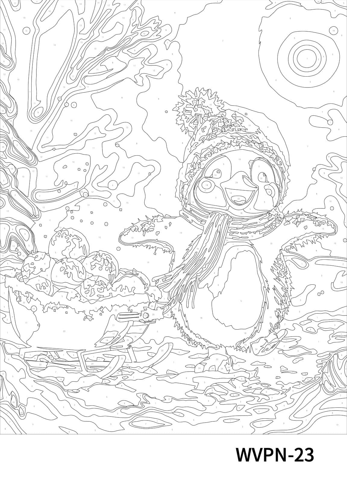 16&#x22; x 20&#x22; Penguin Paint-by-Number Kit by Artist&#x27;s Loft&#x2122;