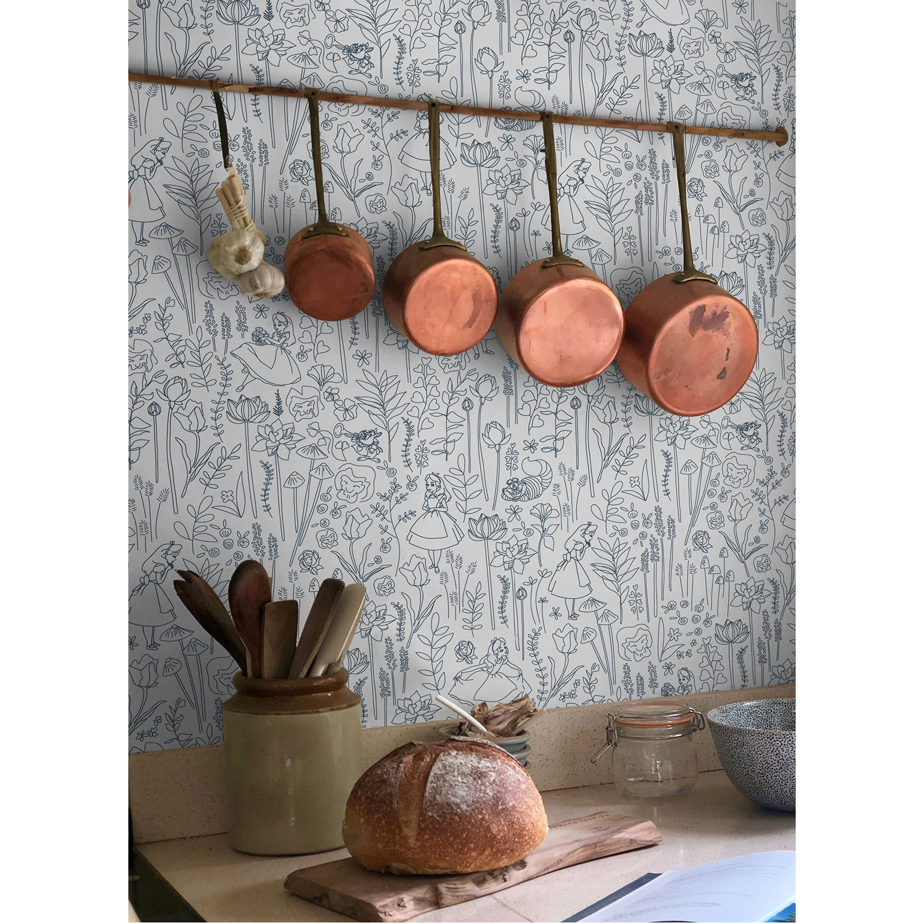 RoomMates Disney® Alice in Wonderland Garden Peel & Stick Wallpaper