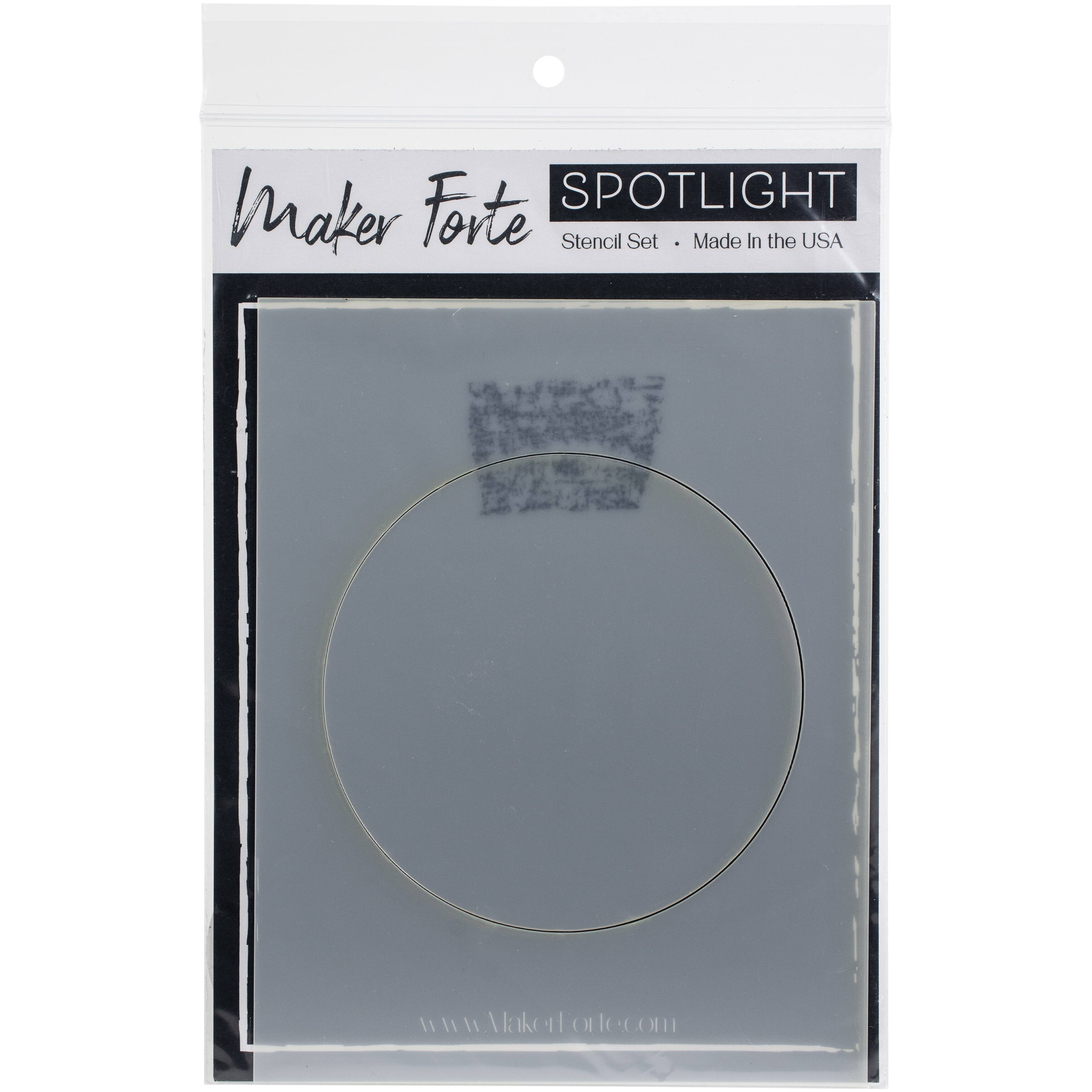 Maker Forte Spotlight Circle A2 Stencil Set | Michaels®