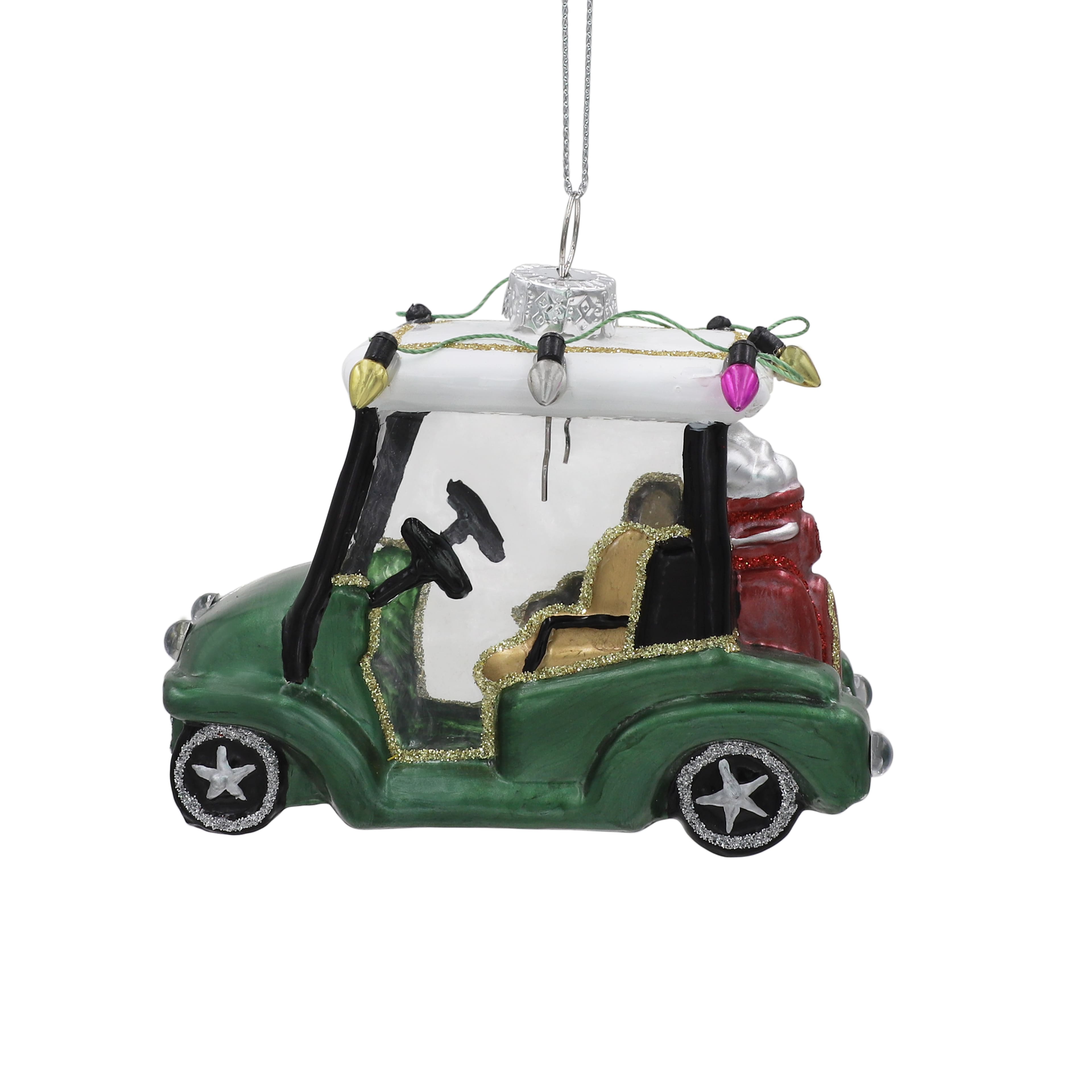 4&#x22; Golf Cart Glass Ornament by Ashland&#xAE;