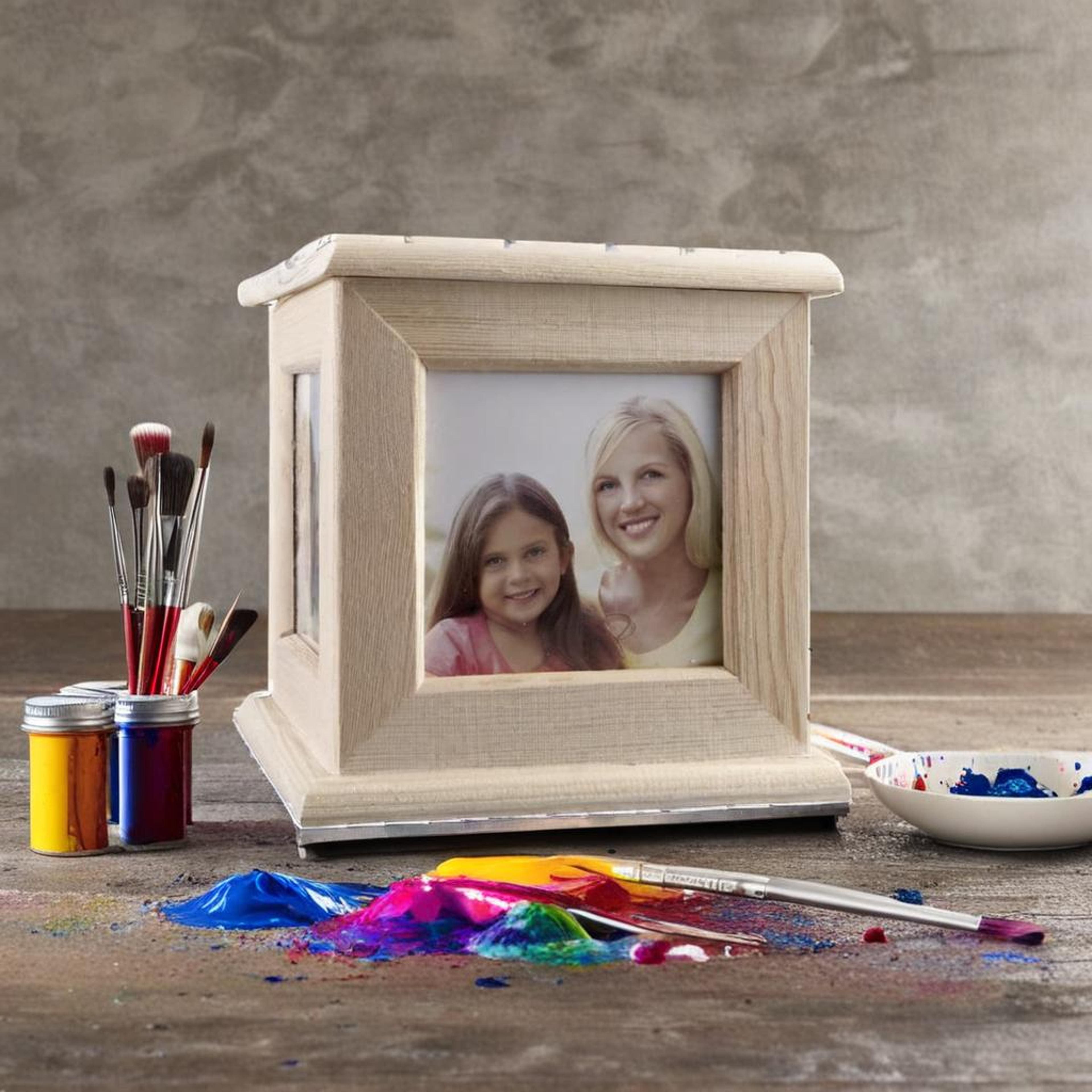 5&#x22; Wood 4-Sided Photo Caddy by Make Market&#xAE;