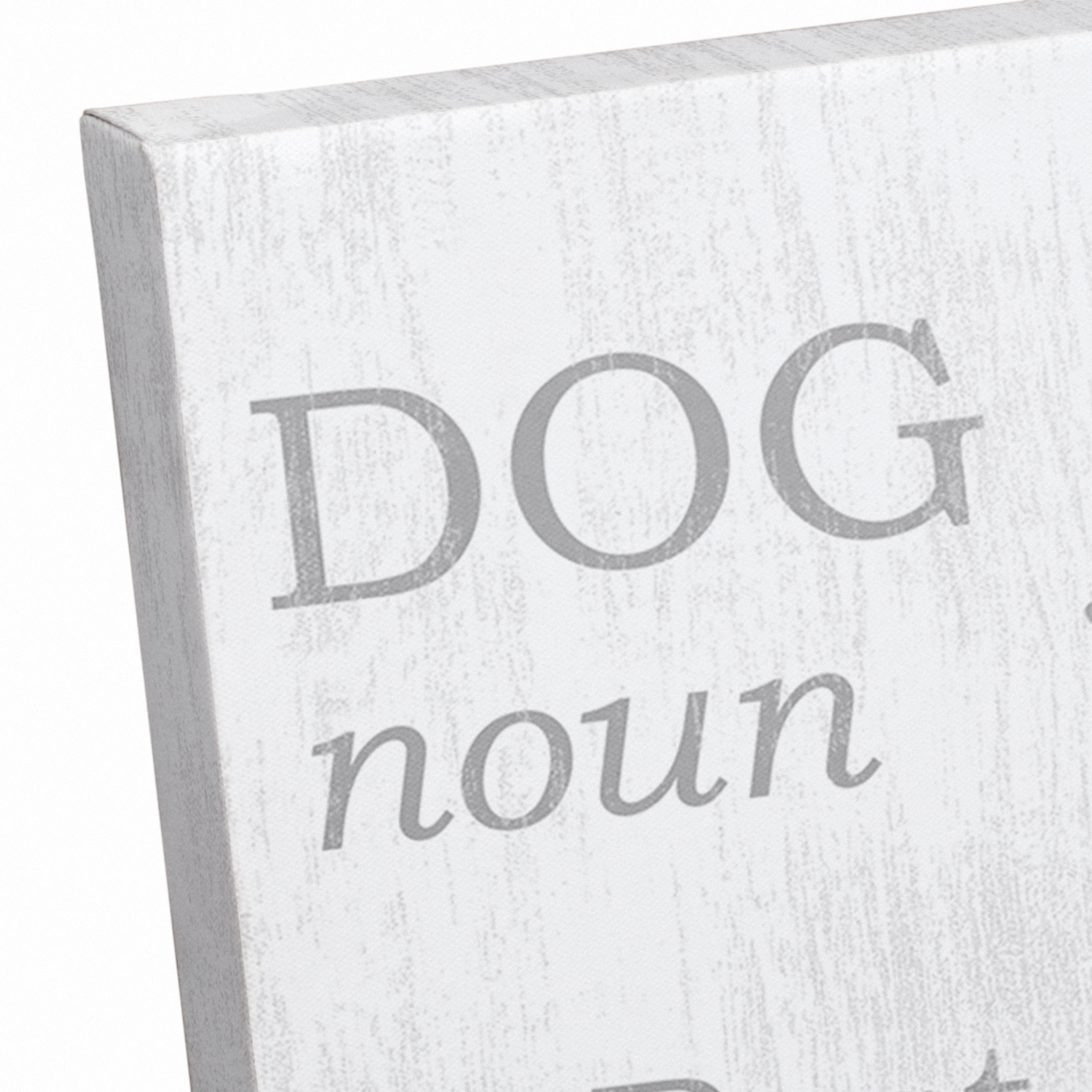 Dog Definition Canvas Wall Art