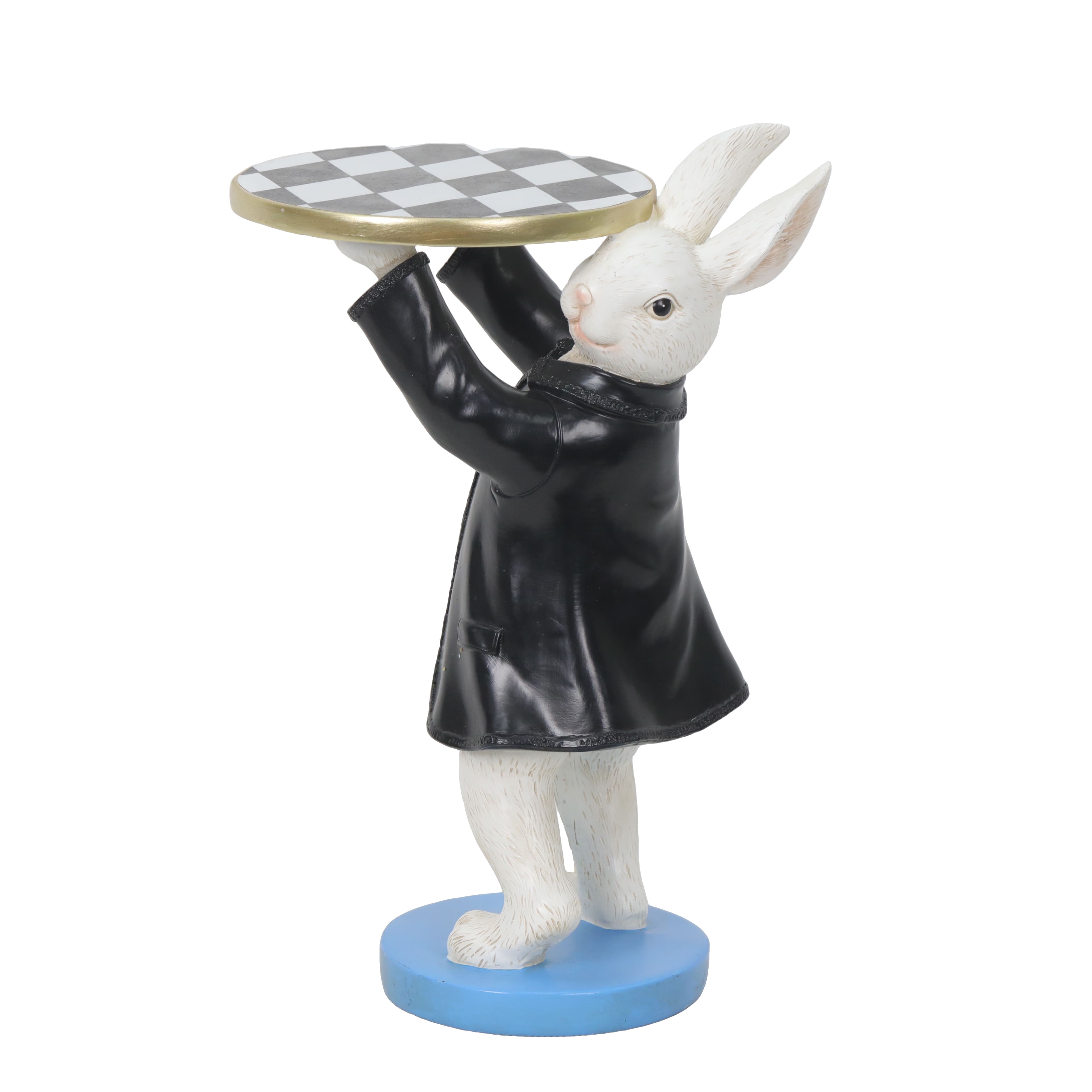 11.25&#x22; Rabbit with Plate Tabletop D&#xE9;cor by Ashland&#xAE;