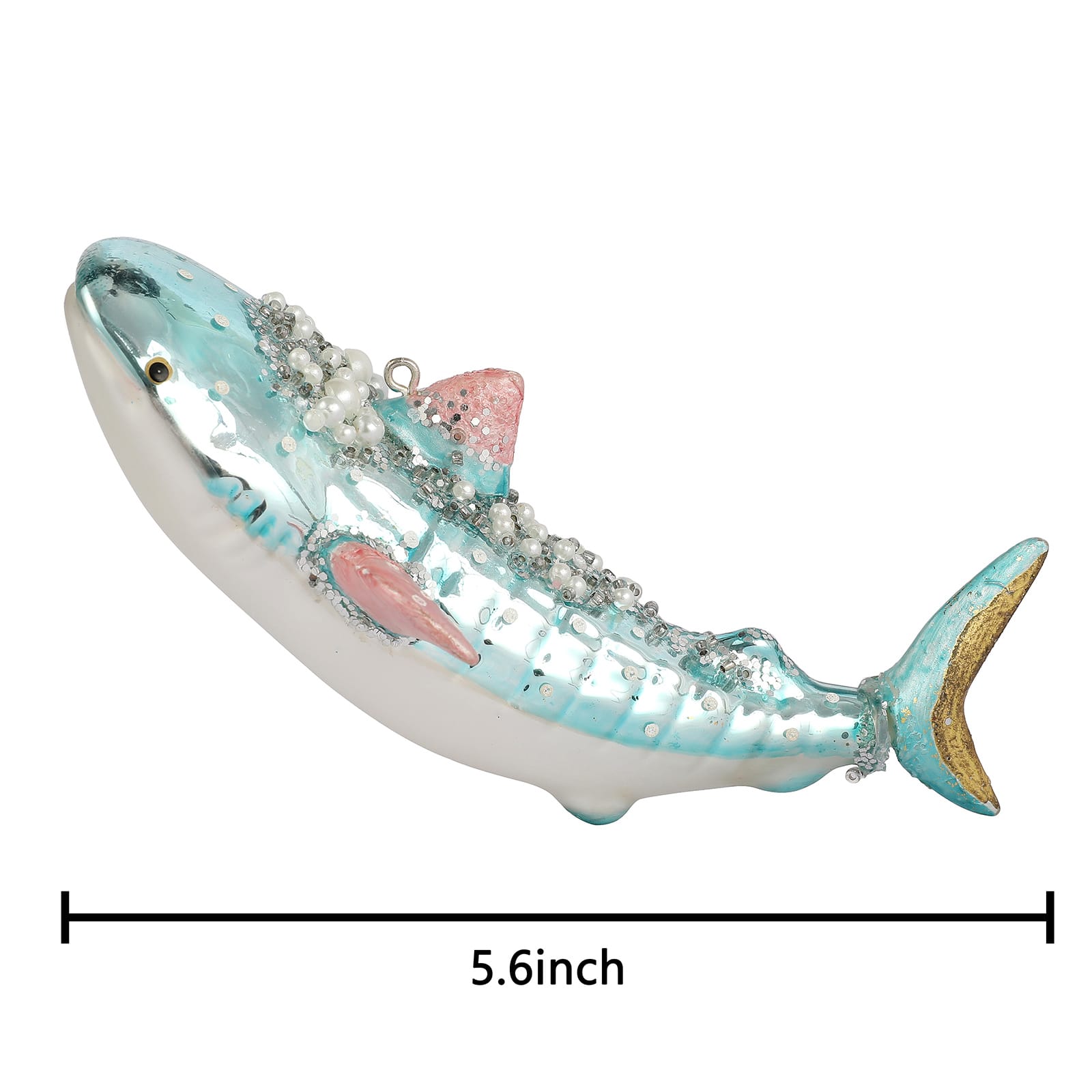 5.5&#x22; Shark Glass Ornament by Ashland&#xAE;