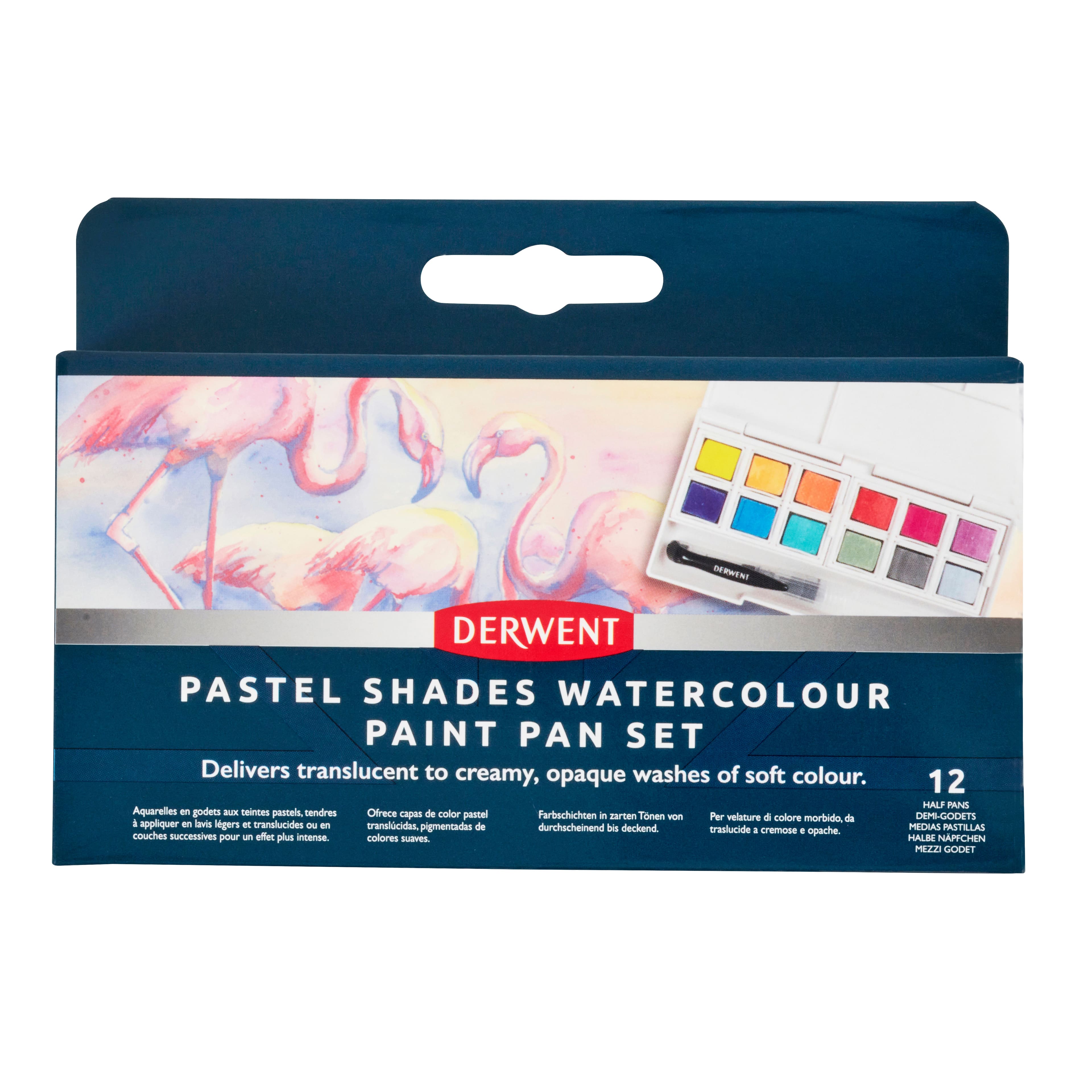 Derwent Pastel Shades Watercolour Paint Pan Set