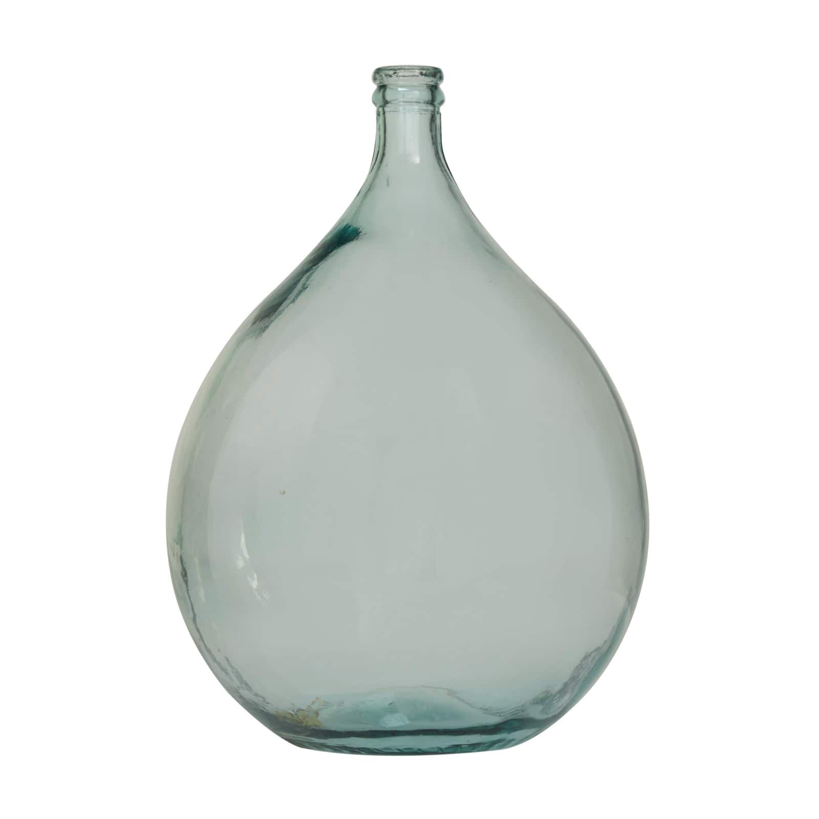 Clear Recycled Glass Handmade Spanish Vase 16&#x22; x 16&#x22; x 22&#x22;