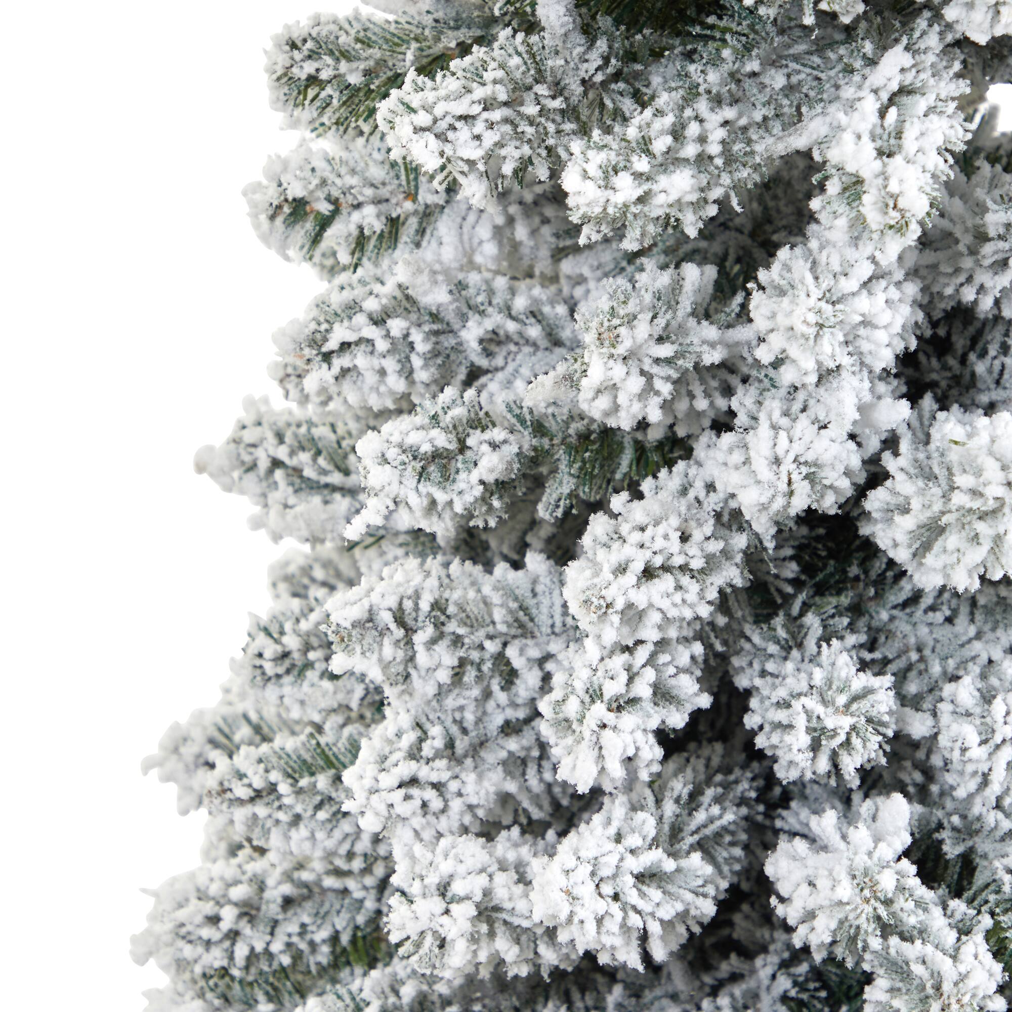 7ft. Unlit Flocked Artificial Christmas Tree