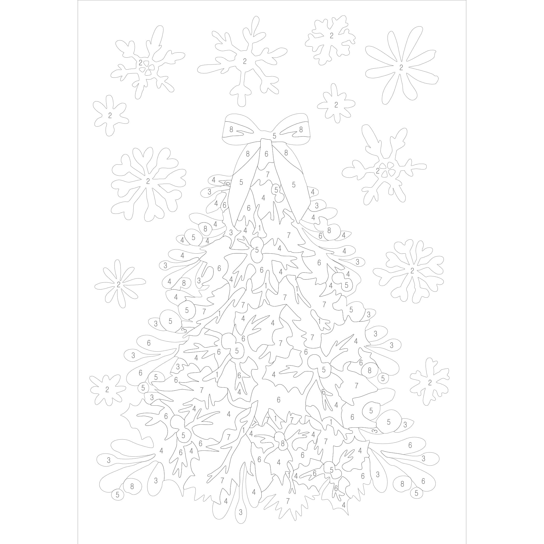 Christmas Tree Paint-by-Number Acrylic Surface Kit by Artist&#x27;s Loft&#xAE;