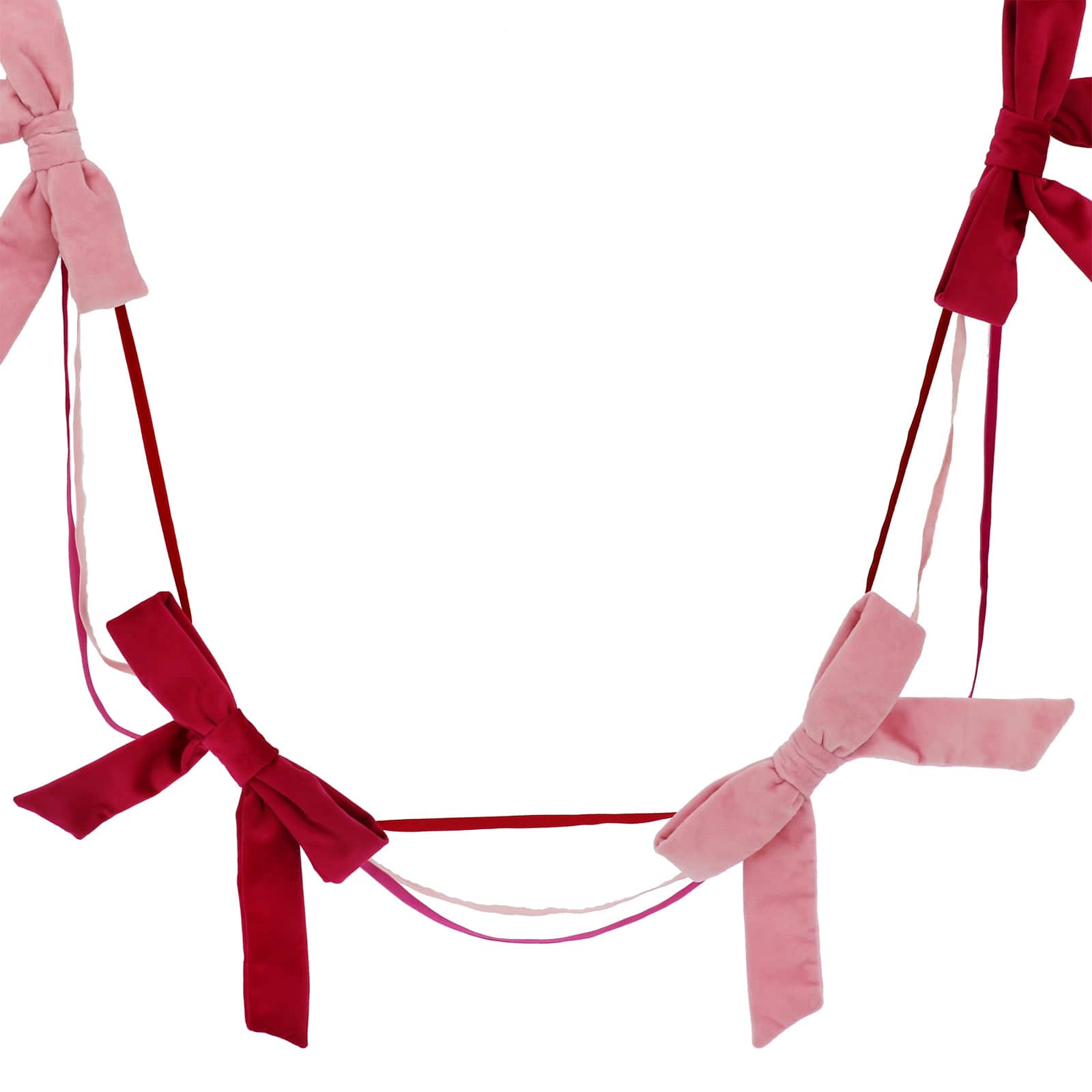 6ft. Red &#x26; Pink Bow Garland by Ashland&#xAE;