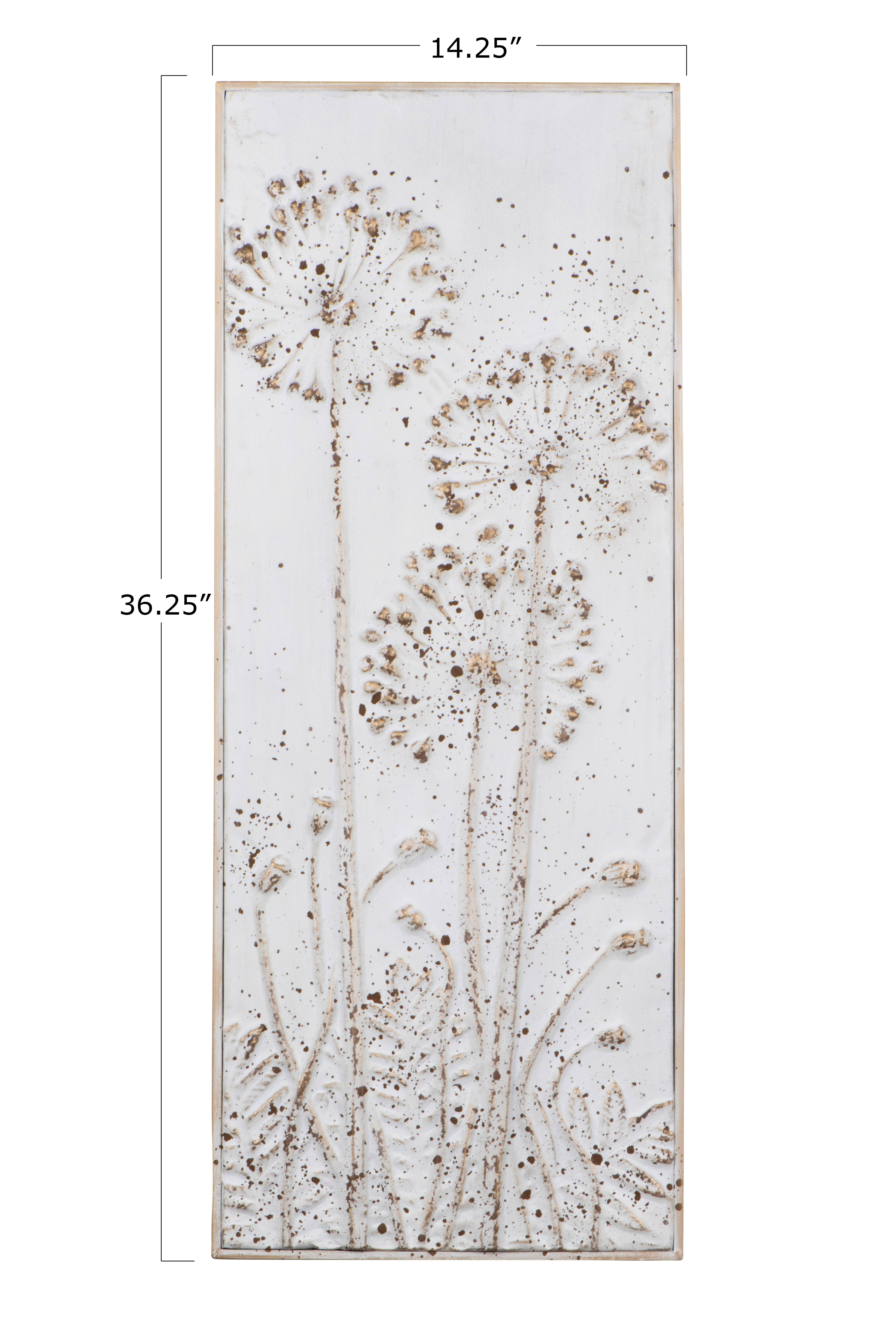 Hello Honey&#xAE; Metal Wall D&#xE9;cor with Flowers Set