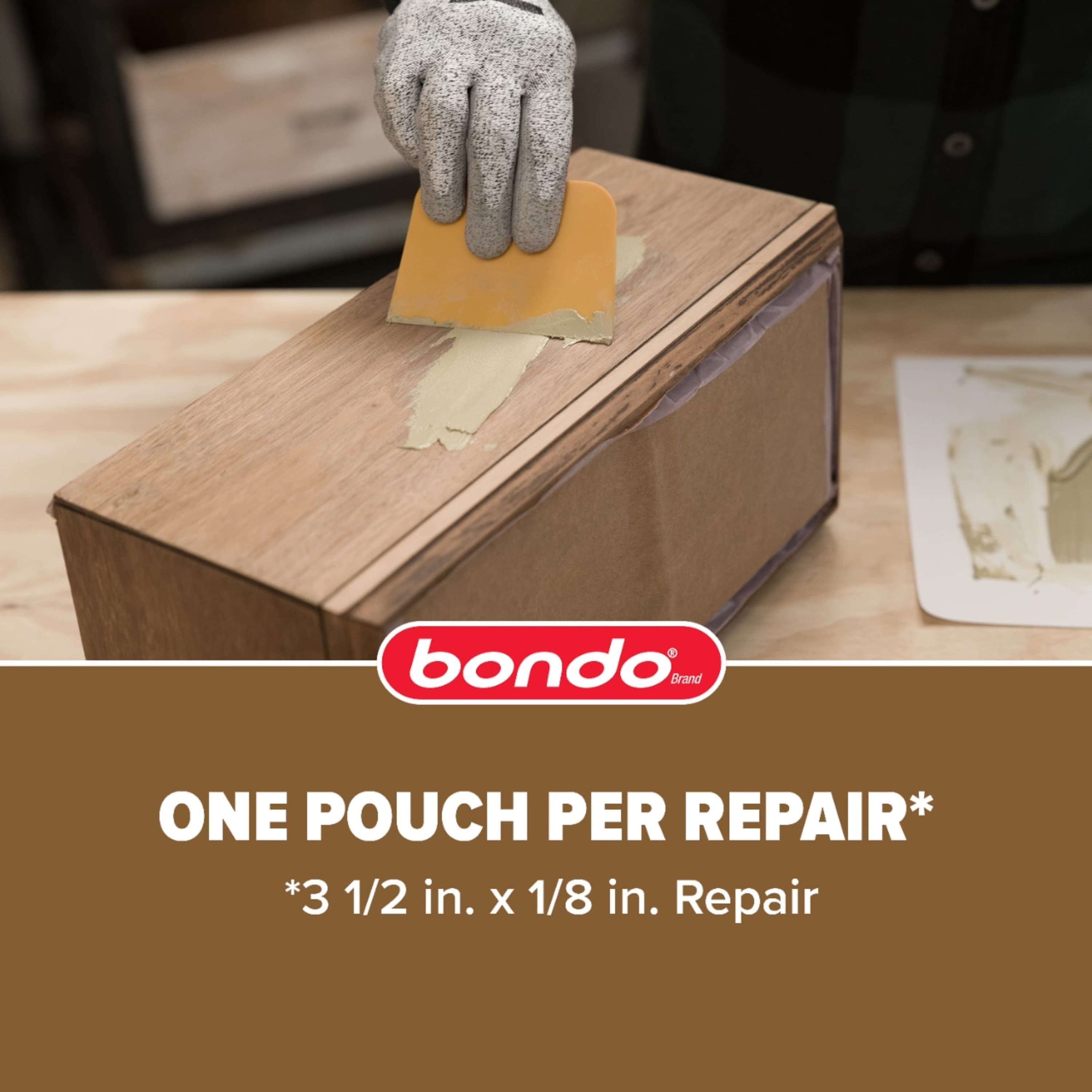 Bondo&#xAE; 2oz. Wood Filler Ready Mix Pouches, 2ct.