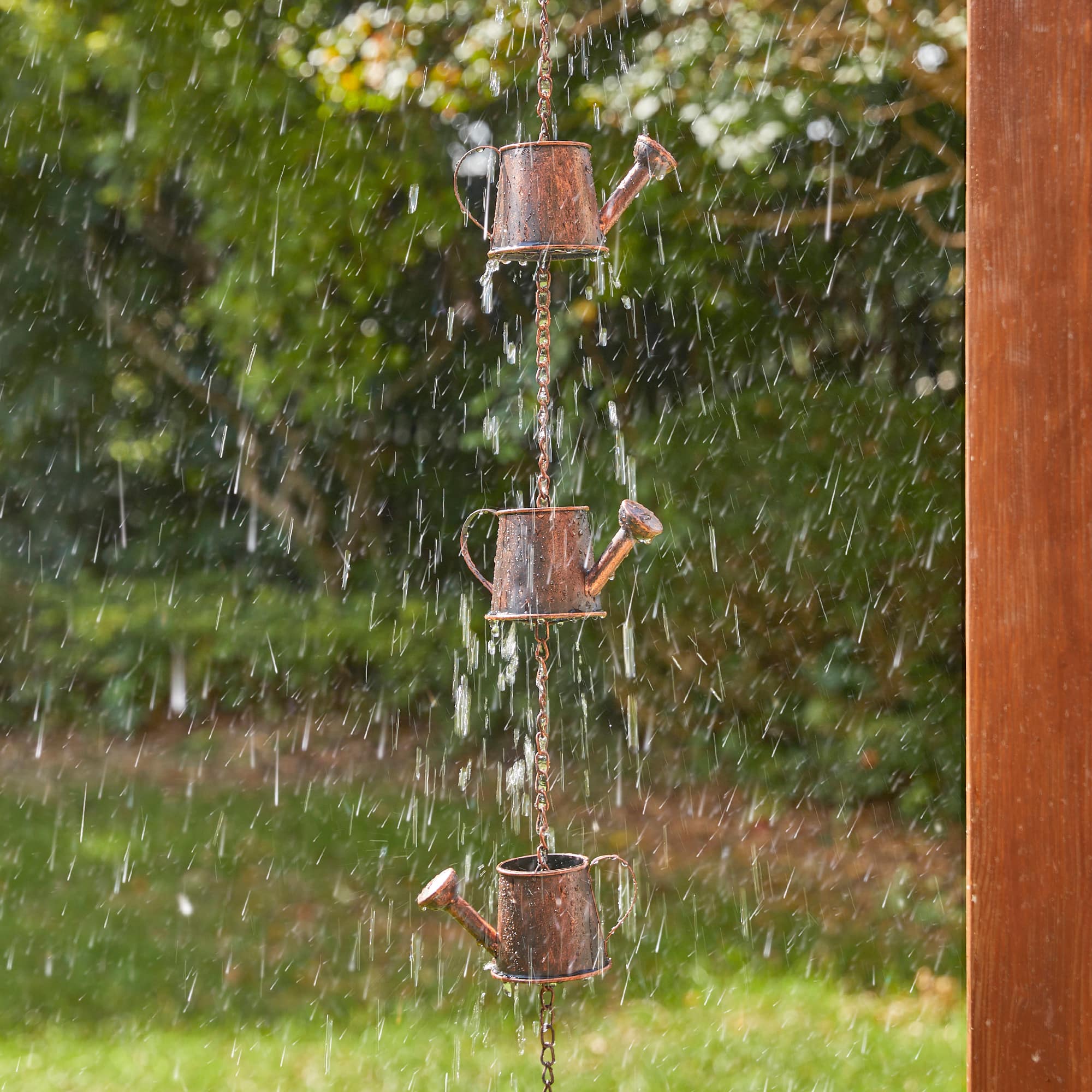 Glitzhome® 8.5ft. Copper Watering Pot Rain Chain