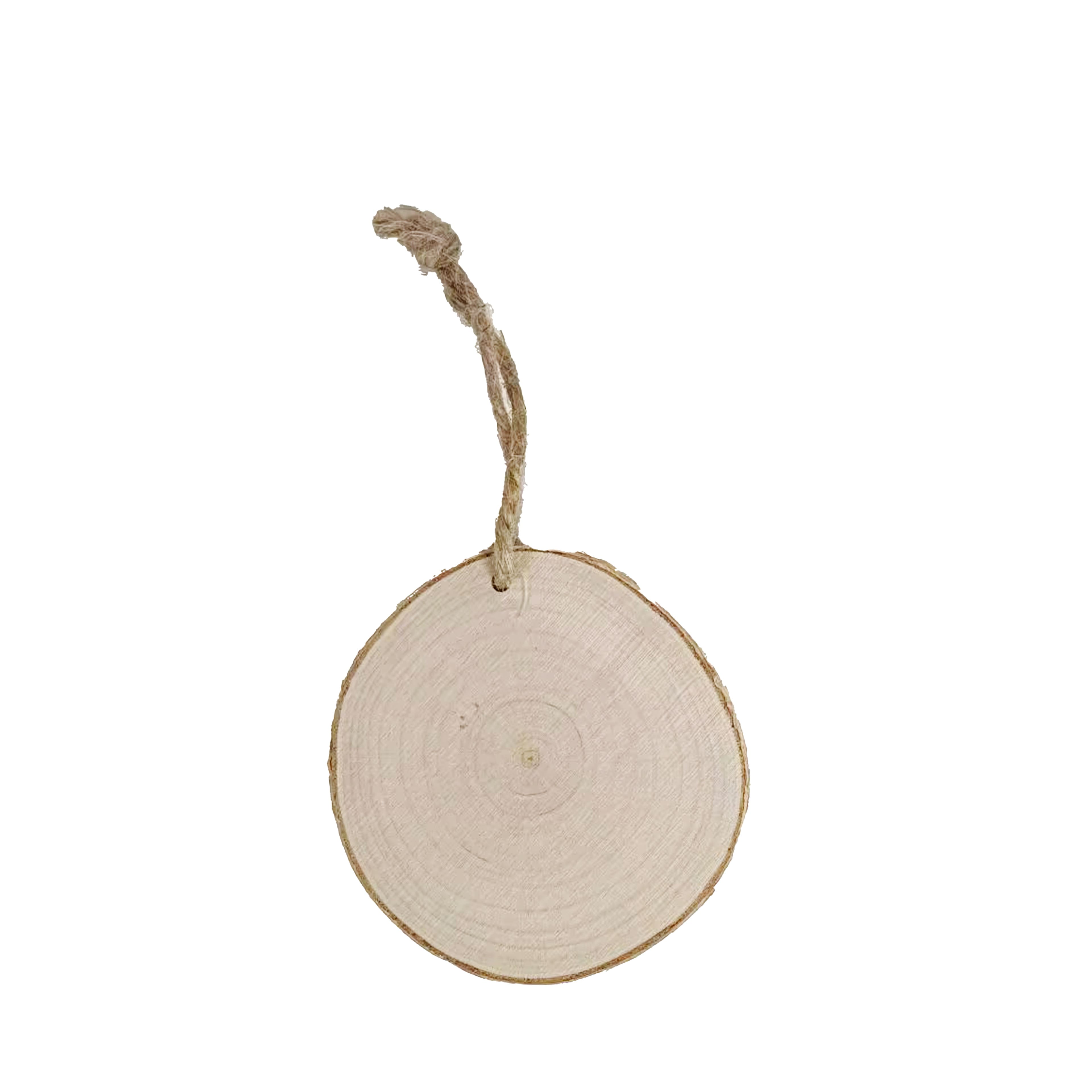4&#x22; Rustic Round DIY Birchwood Ornaments, 5ct. by Ashland&#xAE;