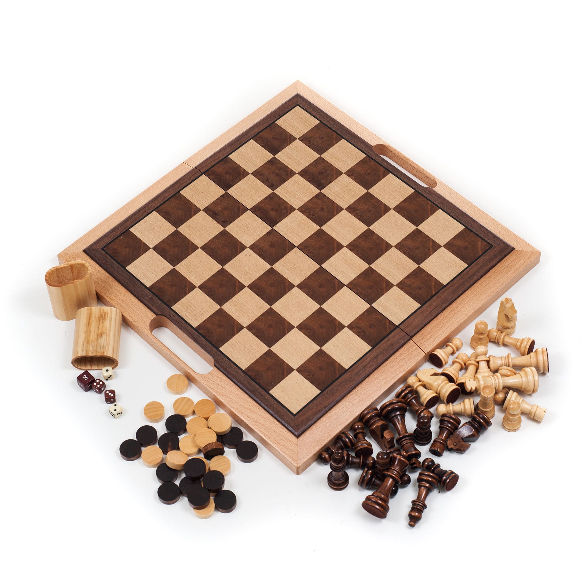 Deluxe Wood Monopoly Game Set
