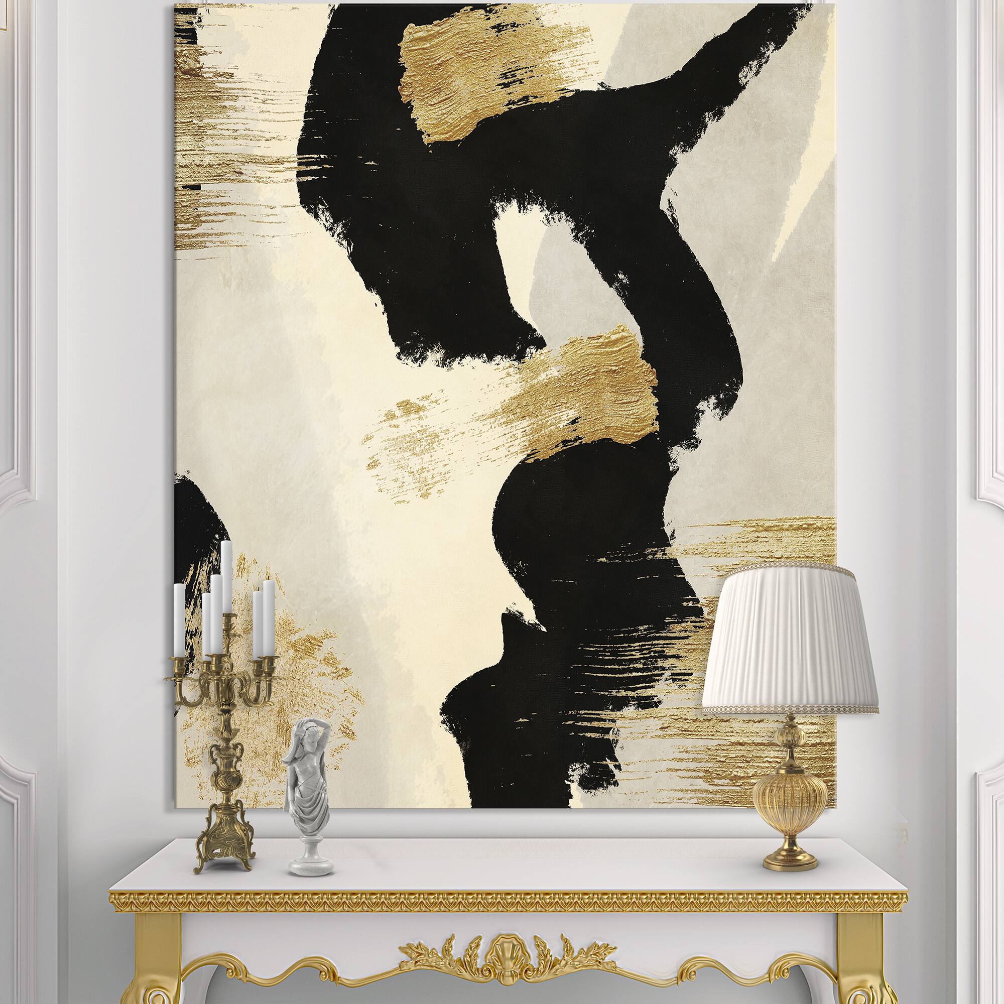 Designart - Glam Collage II - Modern &#x26; Contemporary Premium Canvas Wall Art