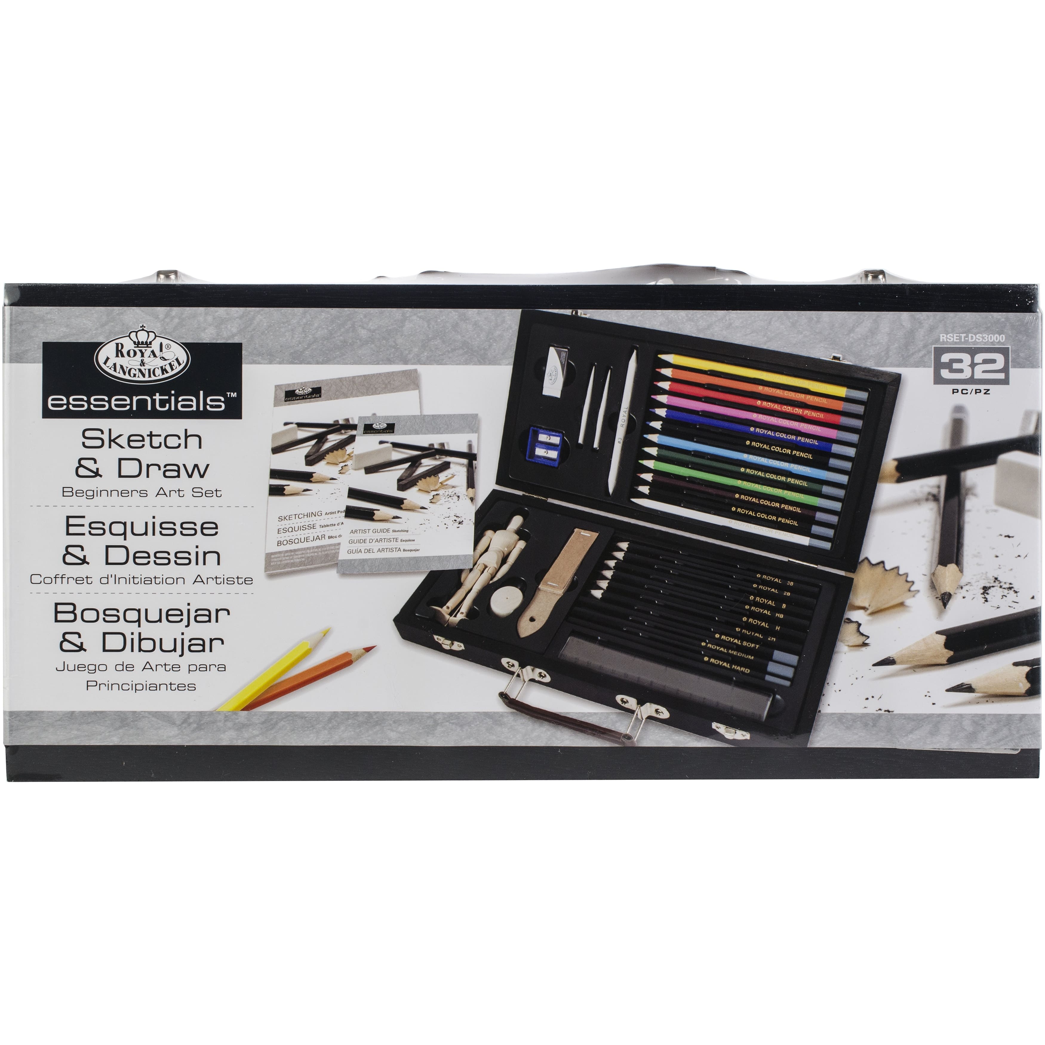 Royal & Langnickel® Essentials™ 32 Piece Sketching & Drawing Beginner Artist Set