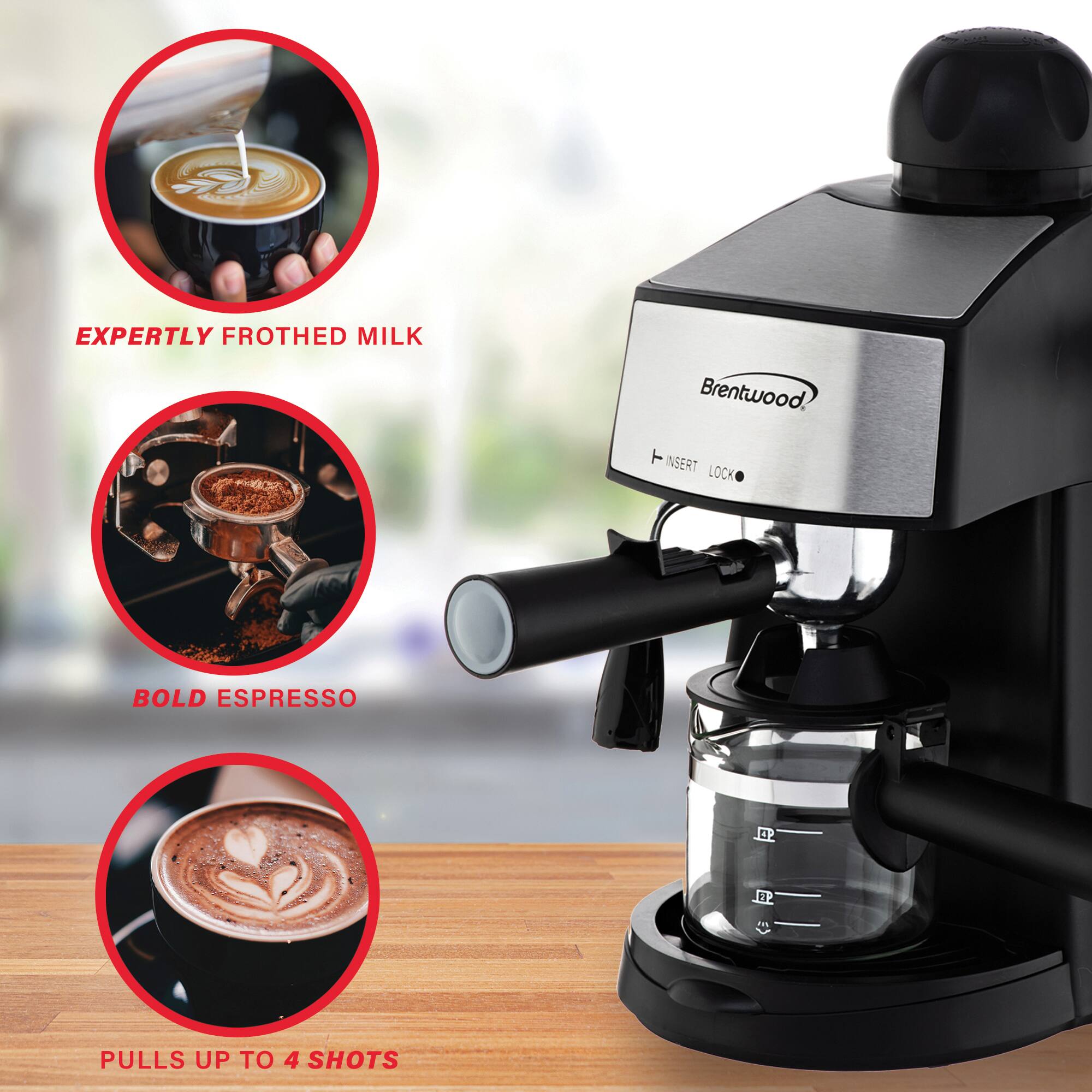 Brentwood 20oz. Espresso & Cappuccino Maker