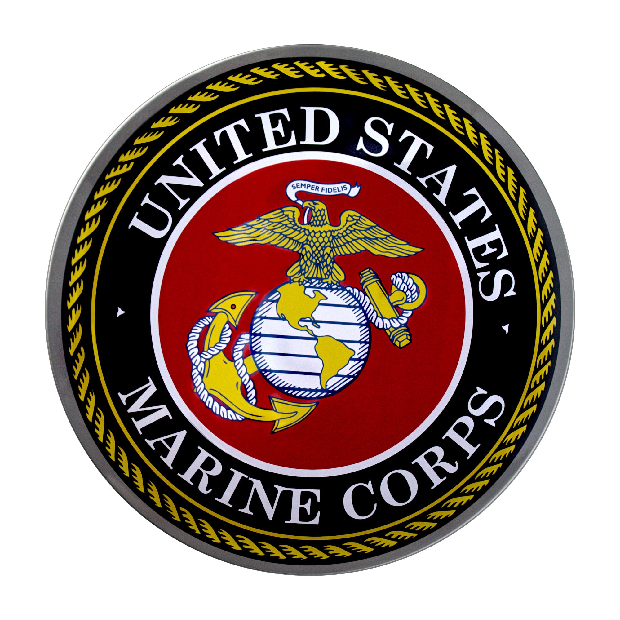 United States Marine Corps Emblem Dome Metal Sign
