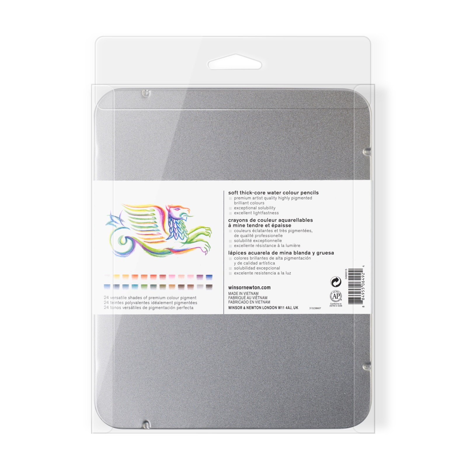 Winsor & Newton™ Studio Collection™ 24 Color Watercolor Pencil Tin