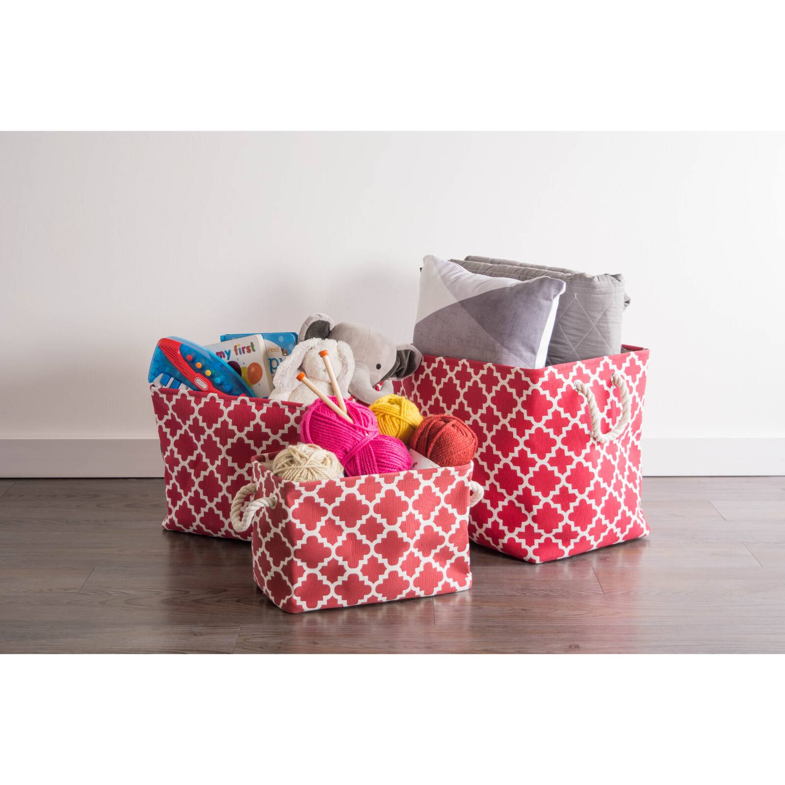 DII&#xAE; Medium Rectangle Polyester Lattice Bin
