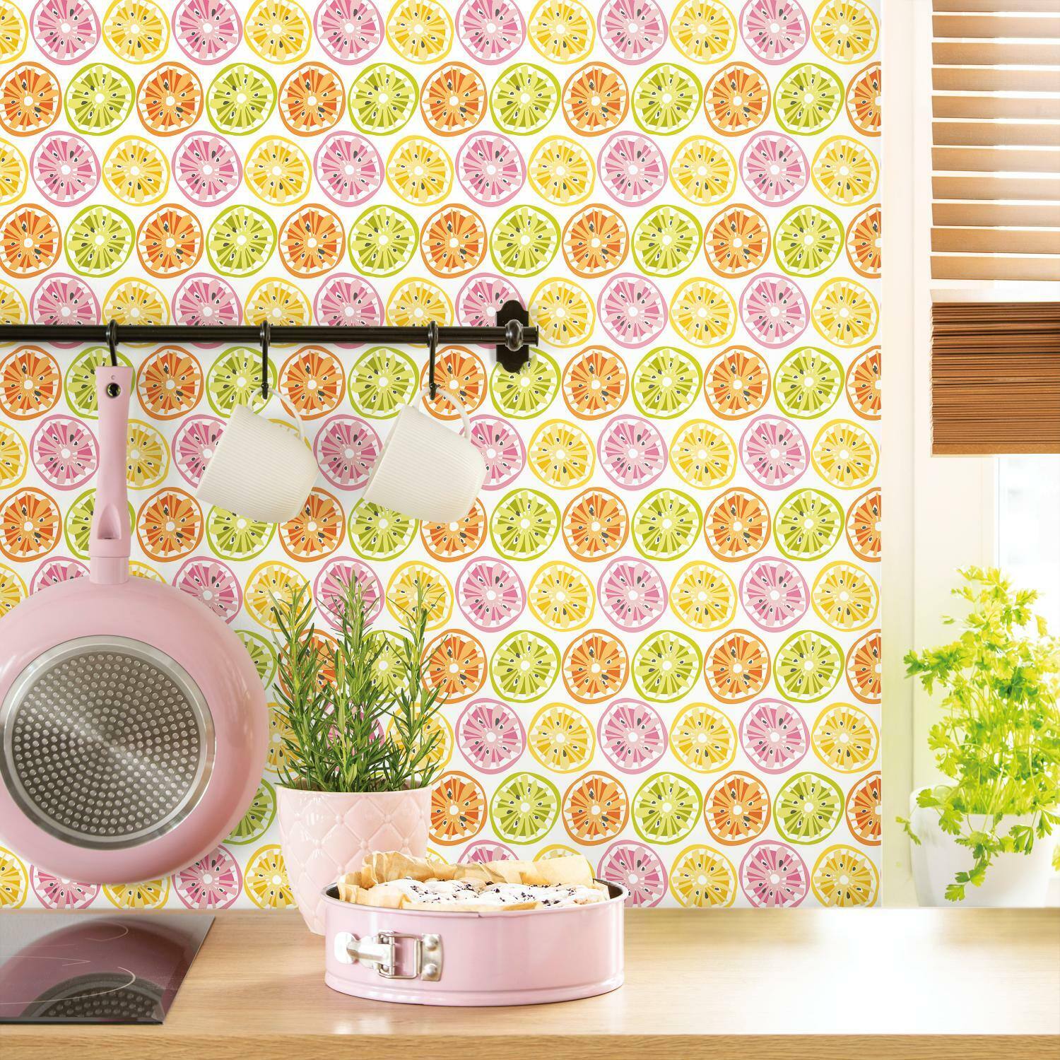 RoomMates Citrus Sweet Peel & Stick Wallpaper