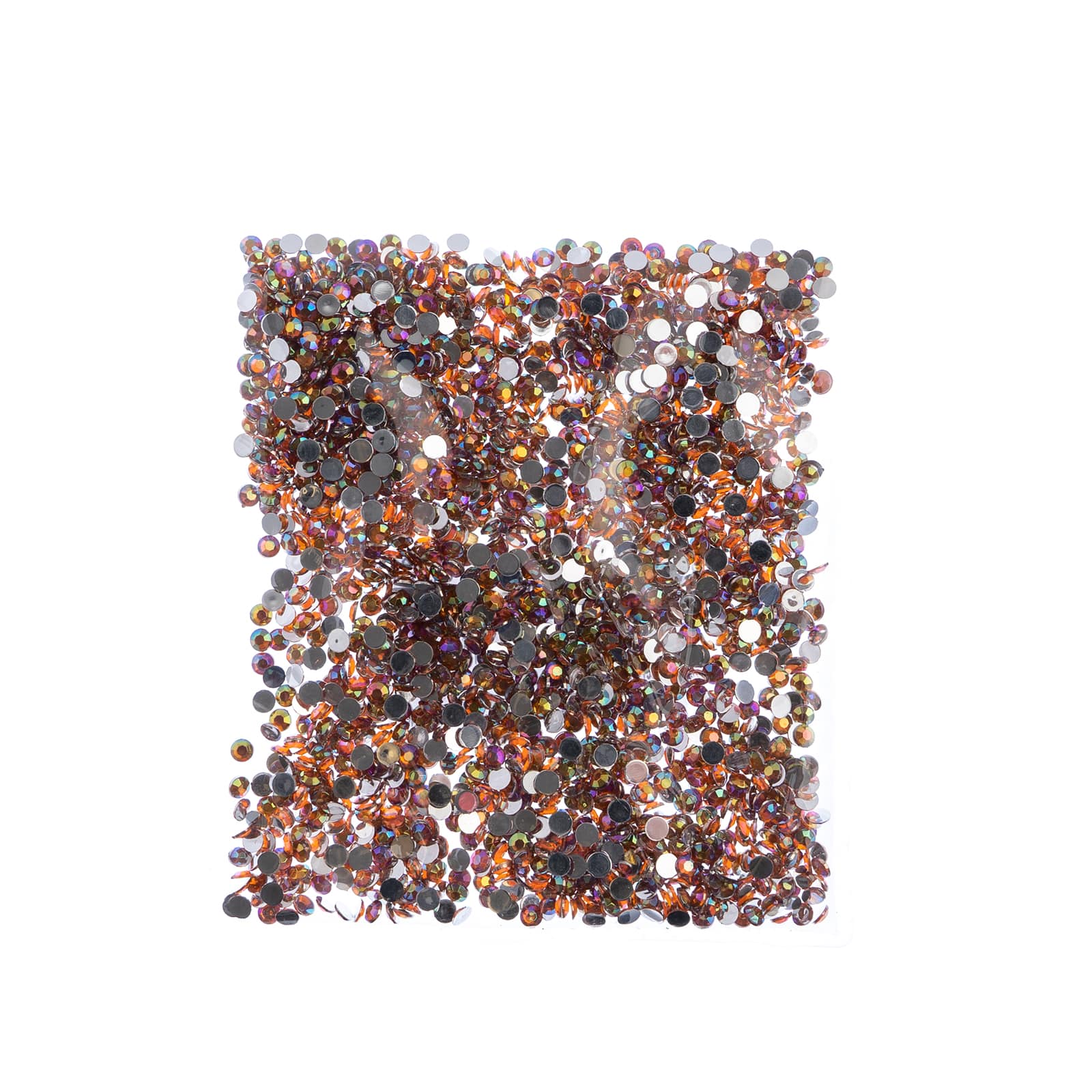 John Bead Acrylic Round Flat Back Rhinestones, 4mm