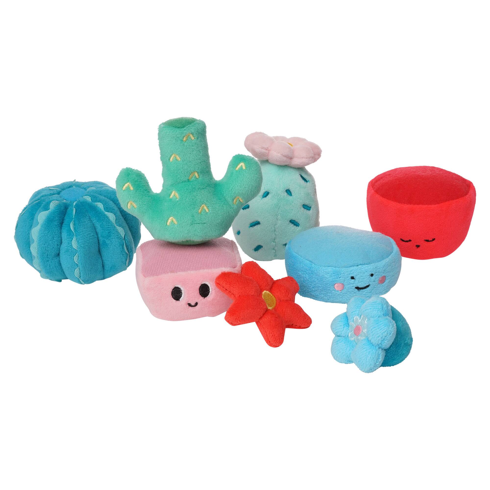 Manhattan Toy® Cactus Garden™ 9 Piece Mix & Match Magnetic Plush Stacking Toy Playset