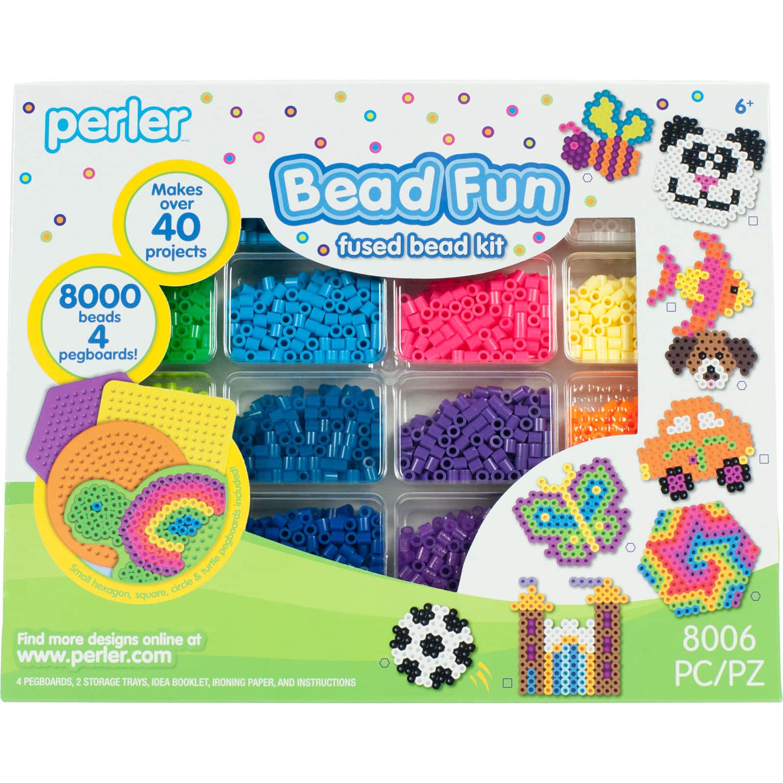6 Pack: Perler&#x2122; Bead Fun Fused Bead Kit